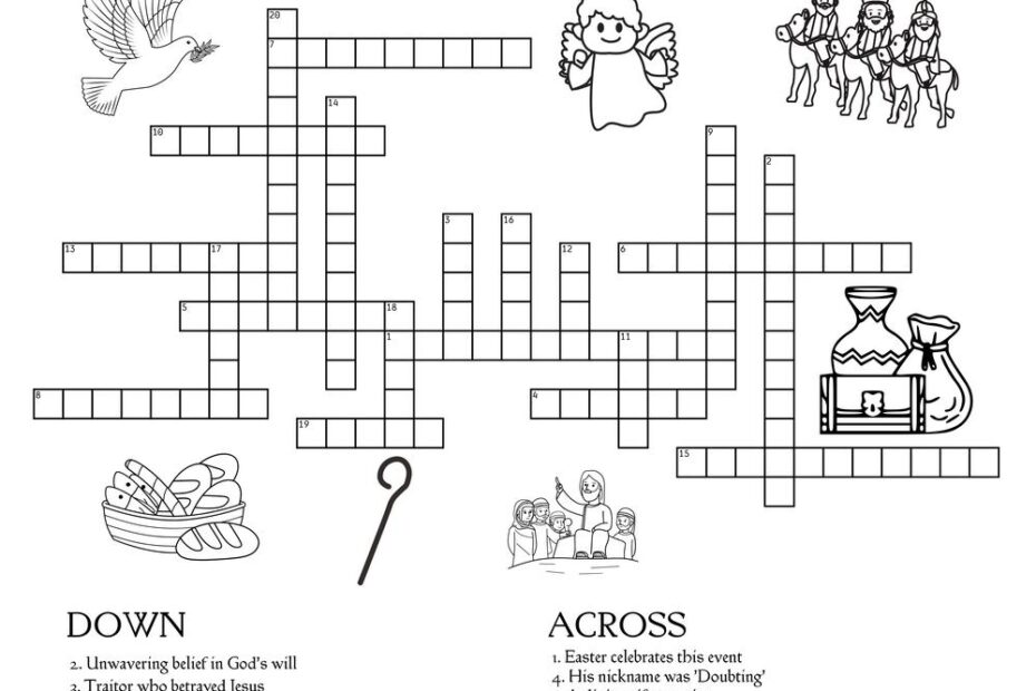 New Testament themed Crossword Puzzles Beeloo Printable Crafts Worksheets Library
