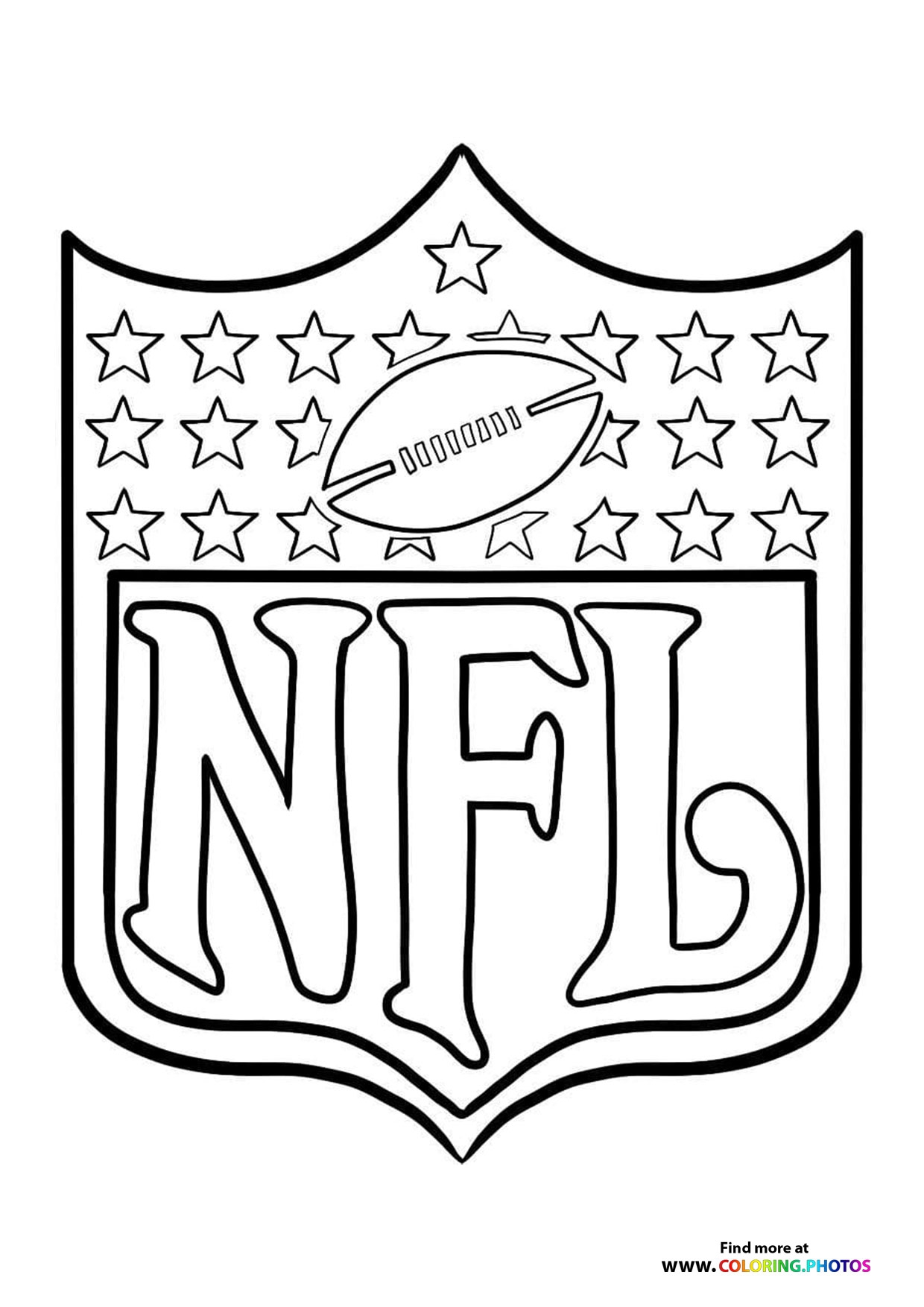 NFL Football Page 2 Of 2 Coloring Pages For Kids Free And Easy Print Or Download