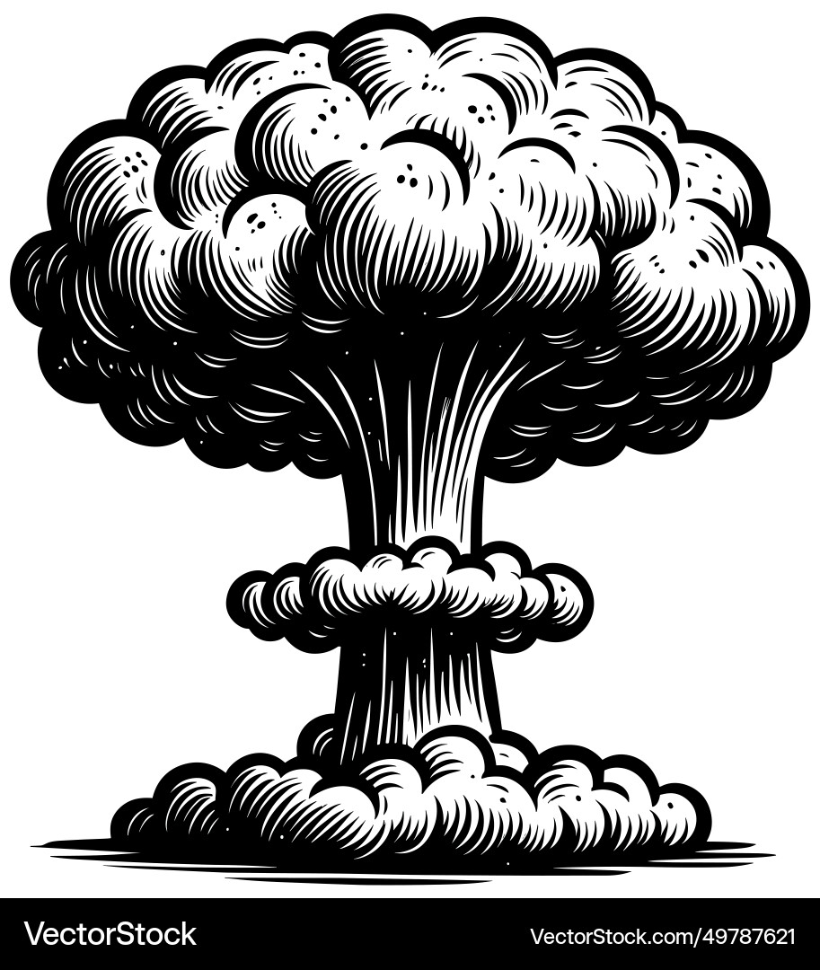 nuclear bomb drawing