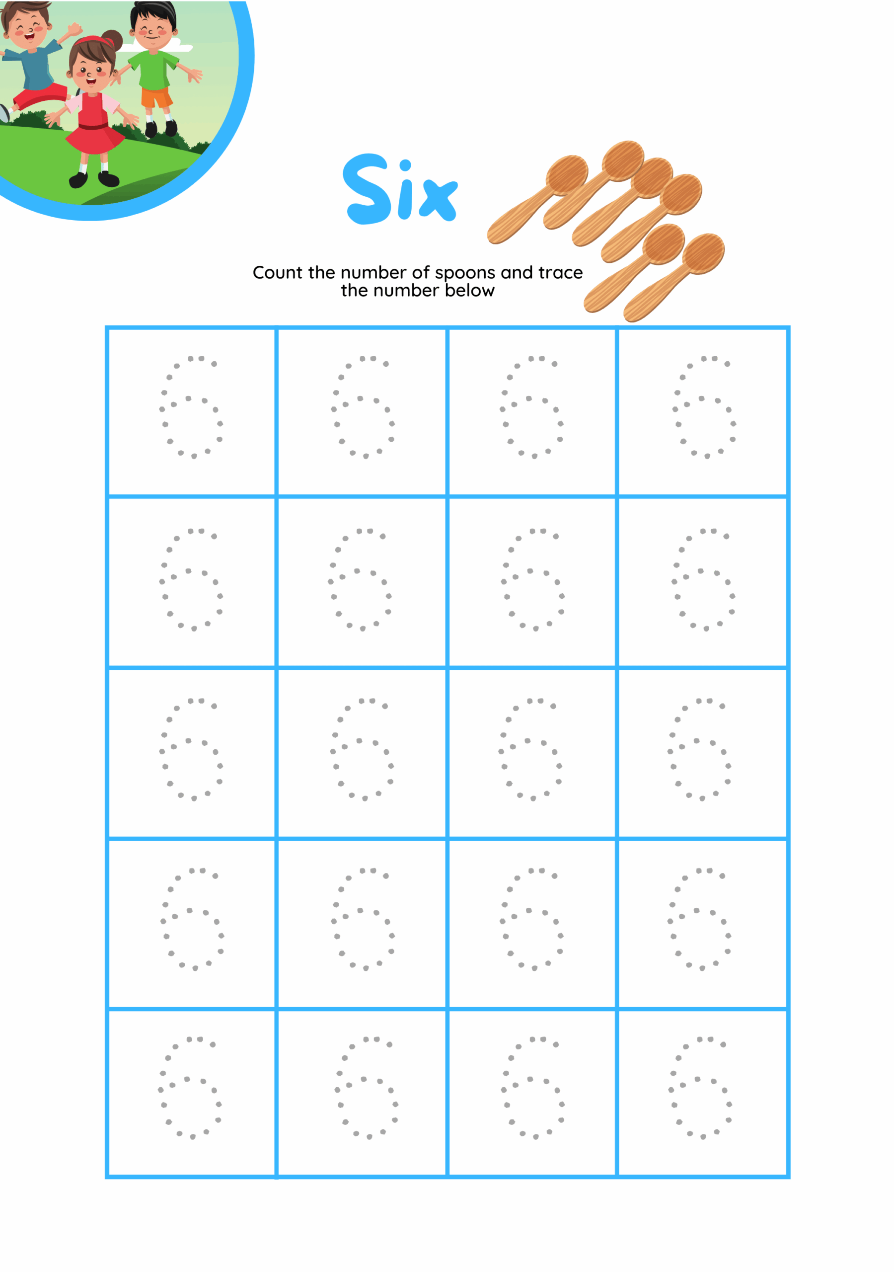 tracing number 6