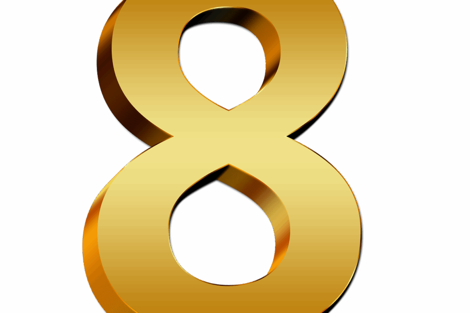 Number 8 PNG Transparent Image Download Size 1280x1280px