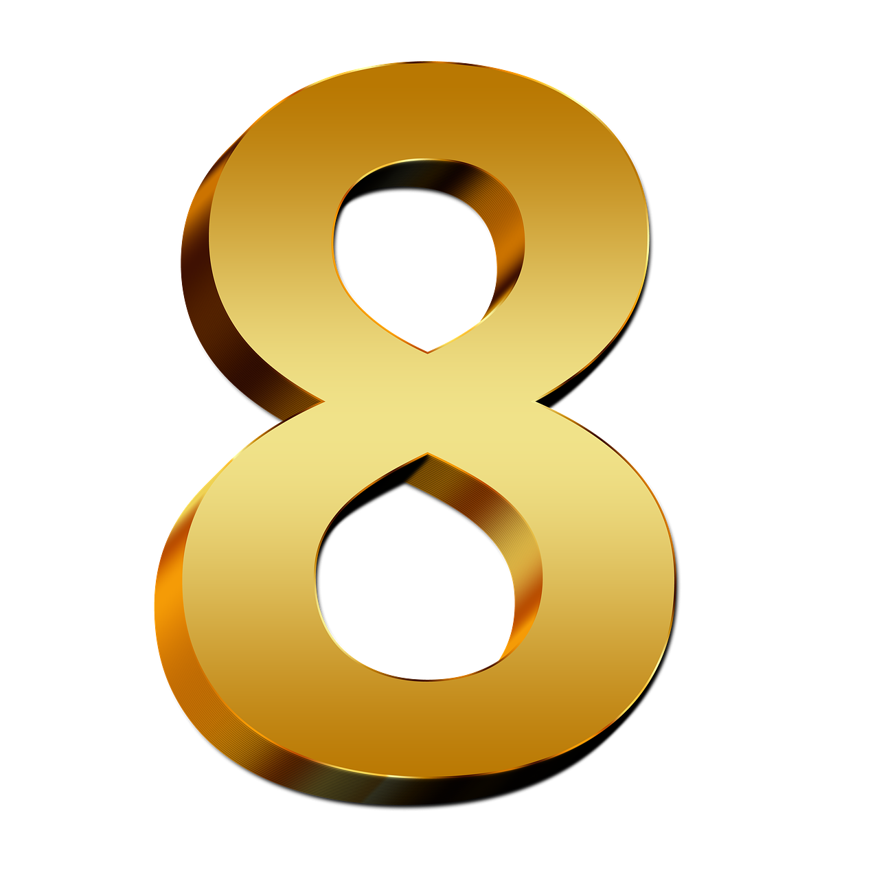 Number 8 PNG Transparent Image Download Size 1280x1280px