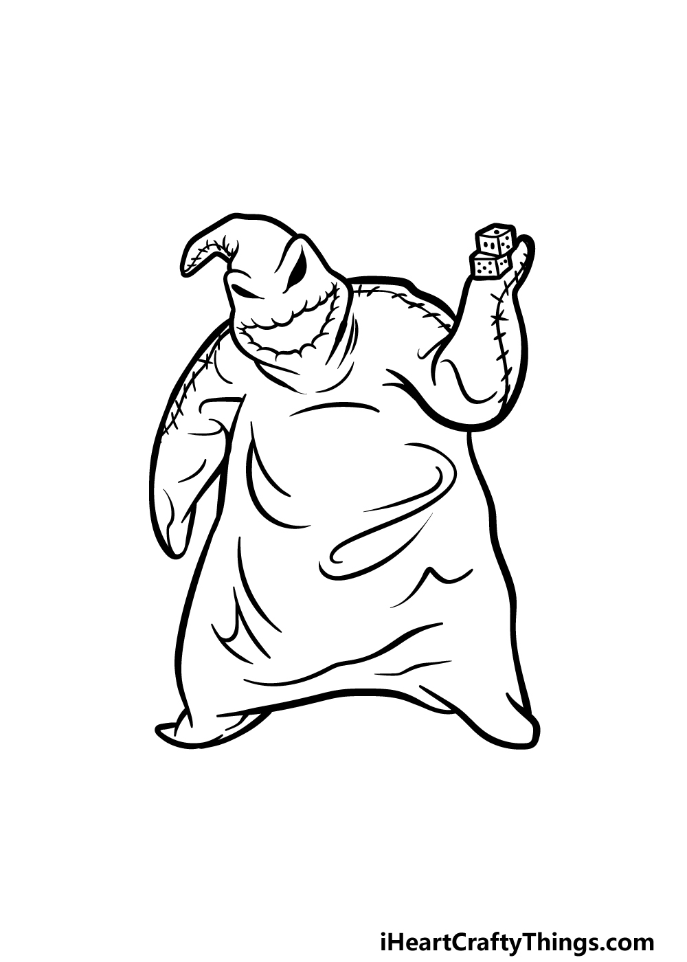 Oogie Boogie Drawing How To Draw Oogie Boogie Step By Step