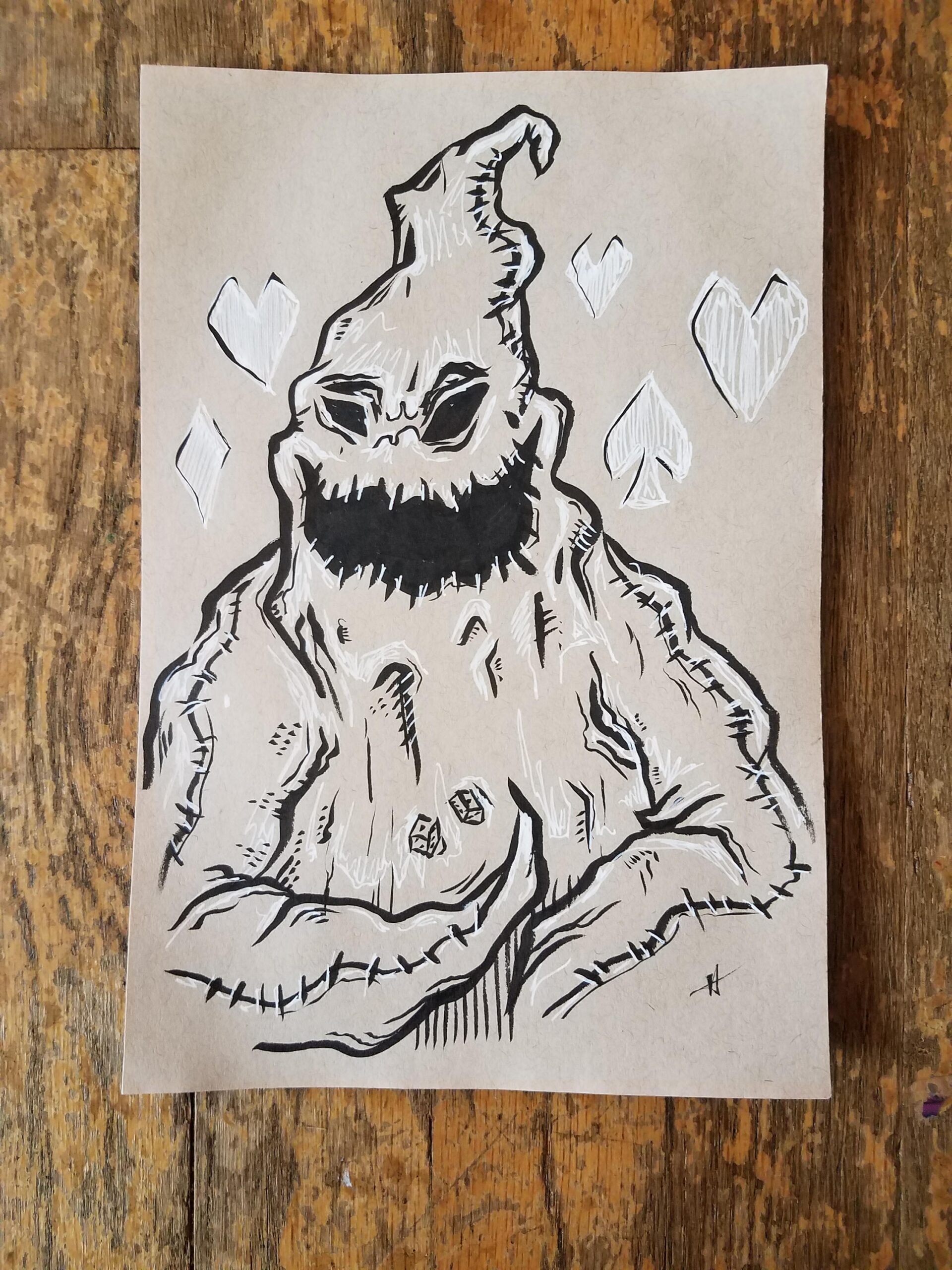 oogie boogie drawing