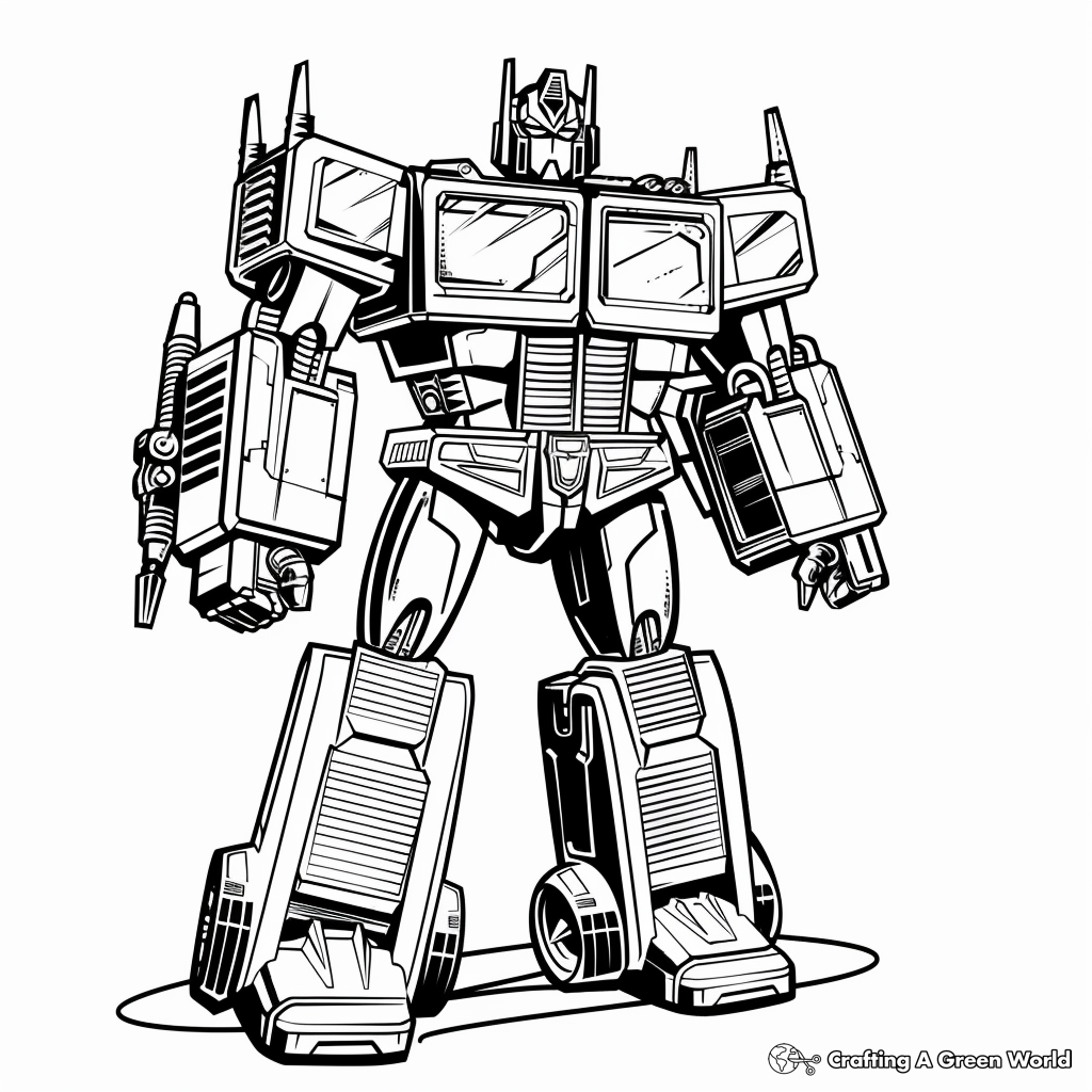 Optimus Prime Coloring Pages Free U0026 Printable 