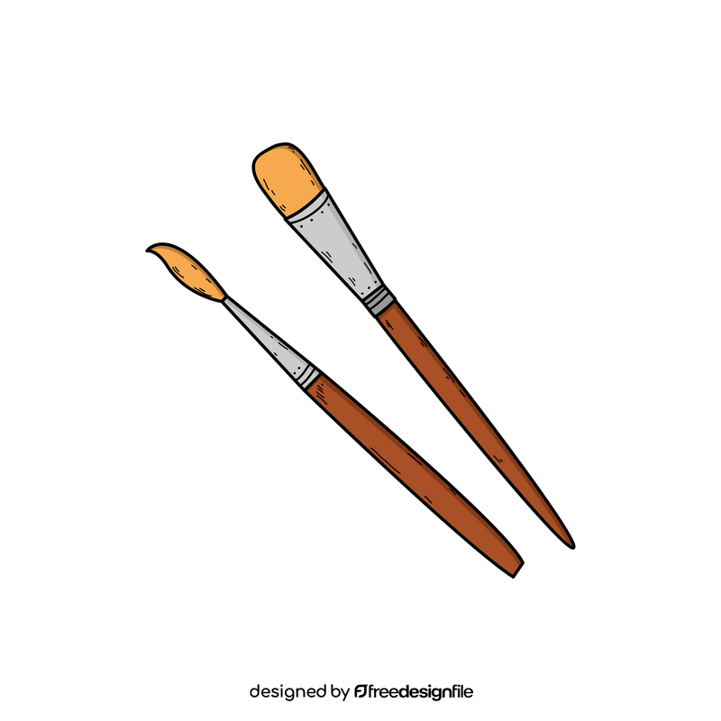 Painting Brushes Drawing Clipart Free Download