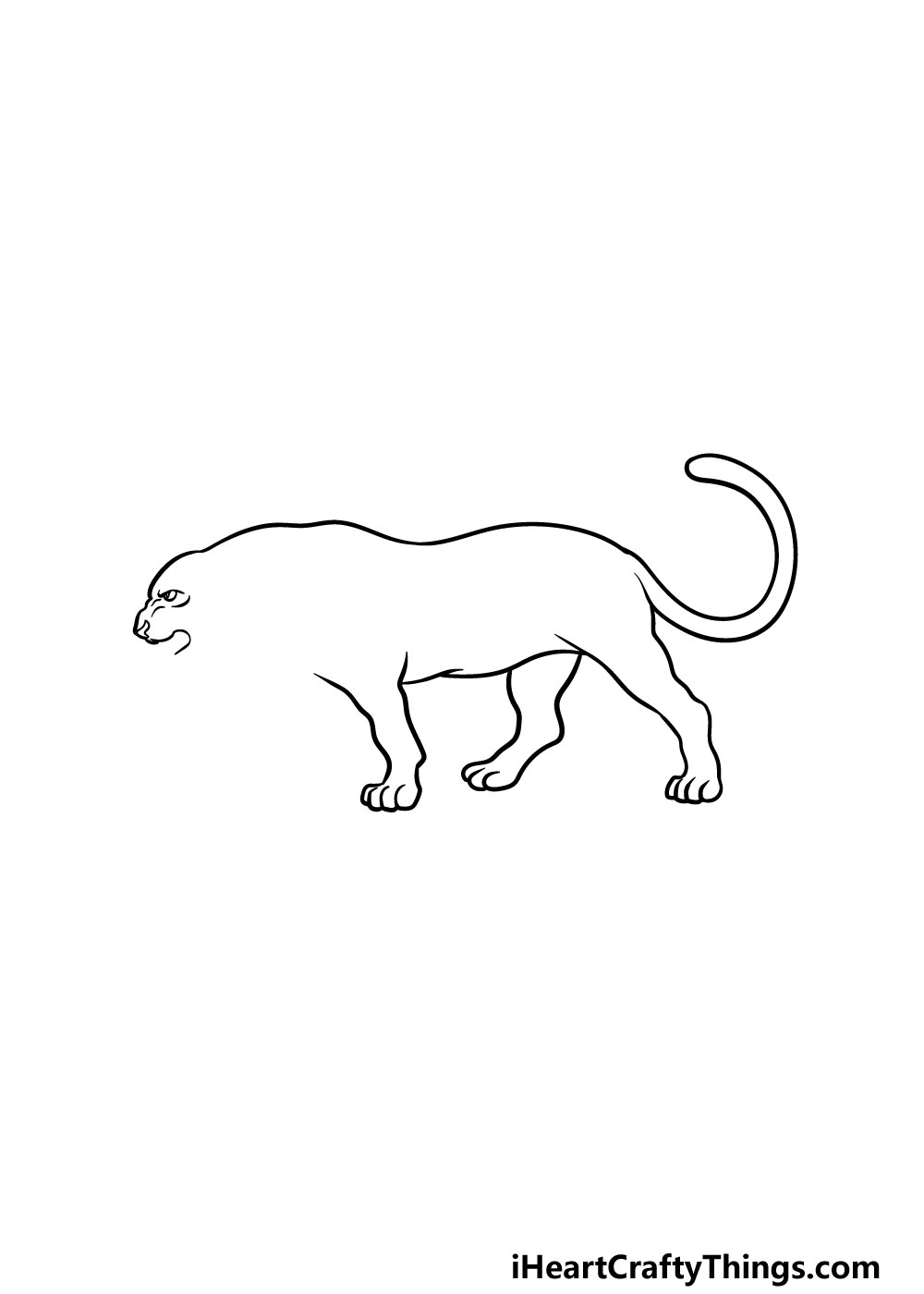 Panther Drawing How To Draw A Panther Step By Step