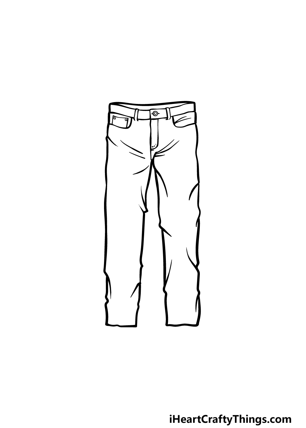 Pants Drawing How To Draw Pants Step By Step