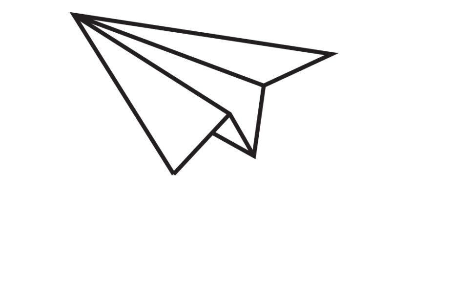 Paper Airplane Drawing How To Draw A Paper Airplane Step By Step