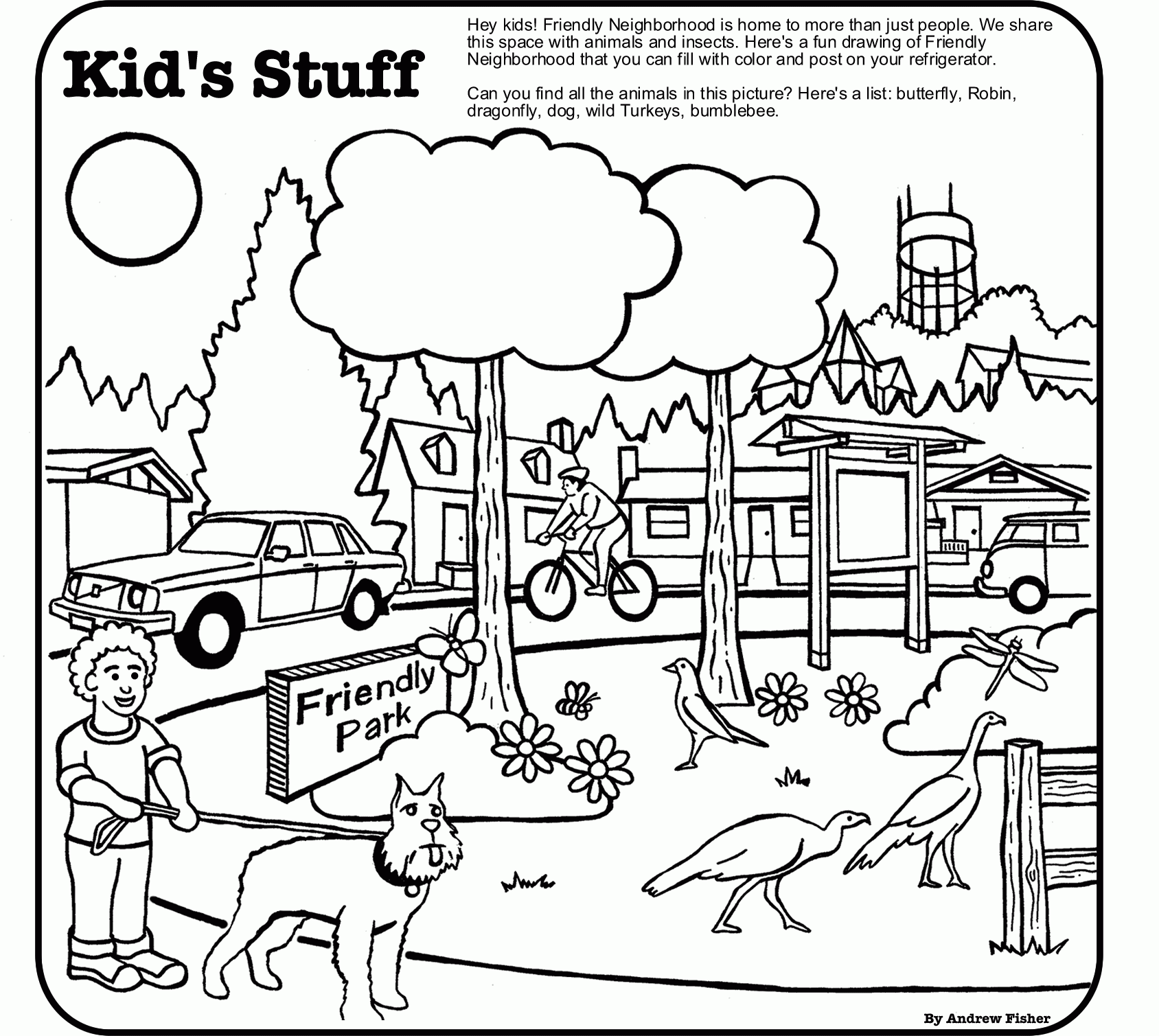 Park Drawing For Kids 660392