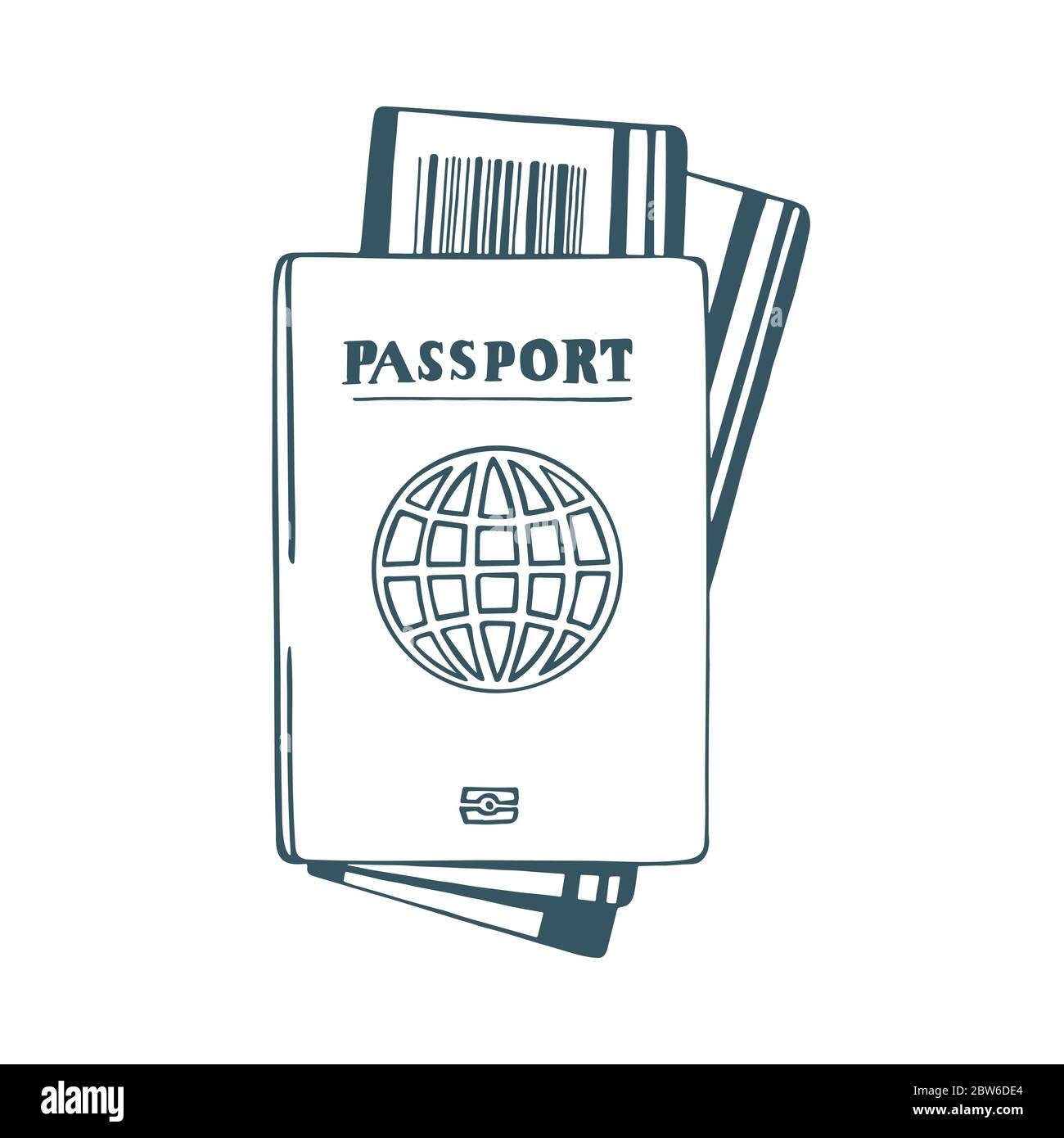 Passport Drawing Hi res Stock Photography And Images Alamy