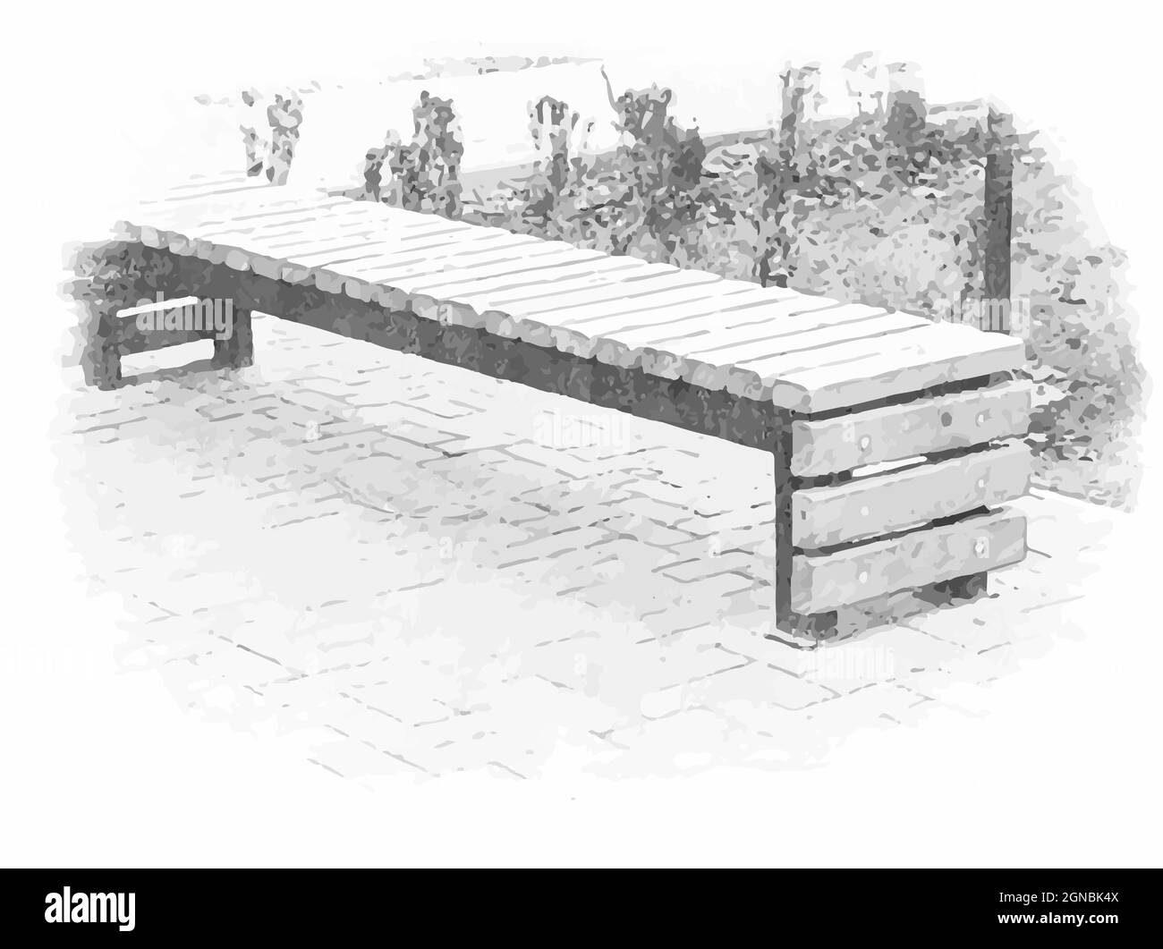 bench drawing