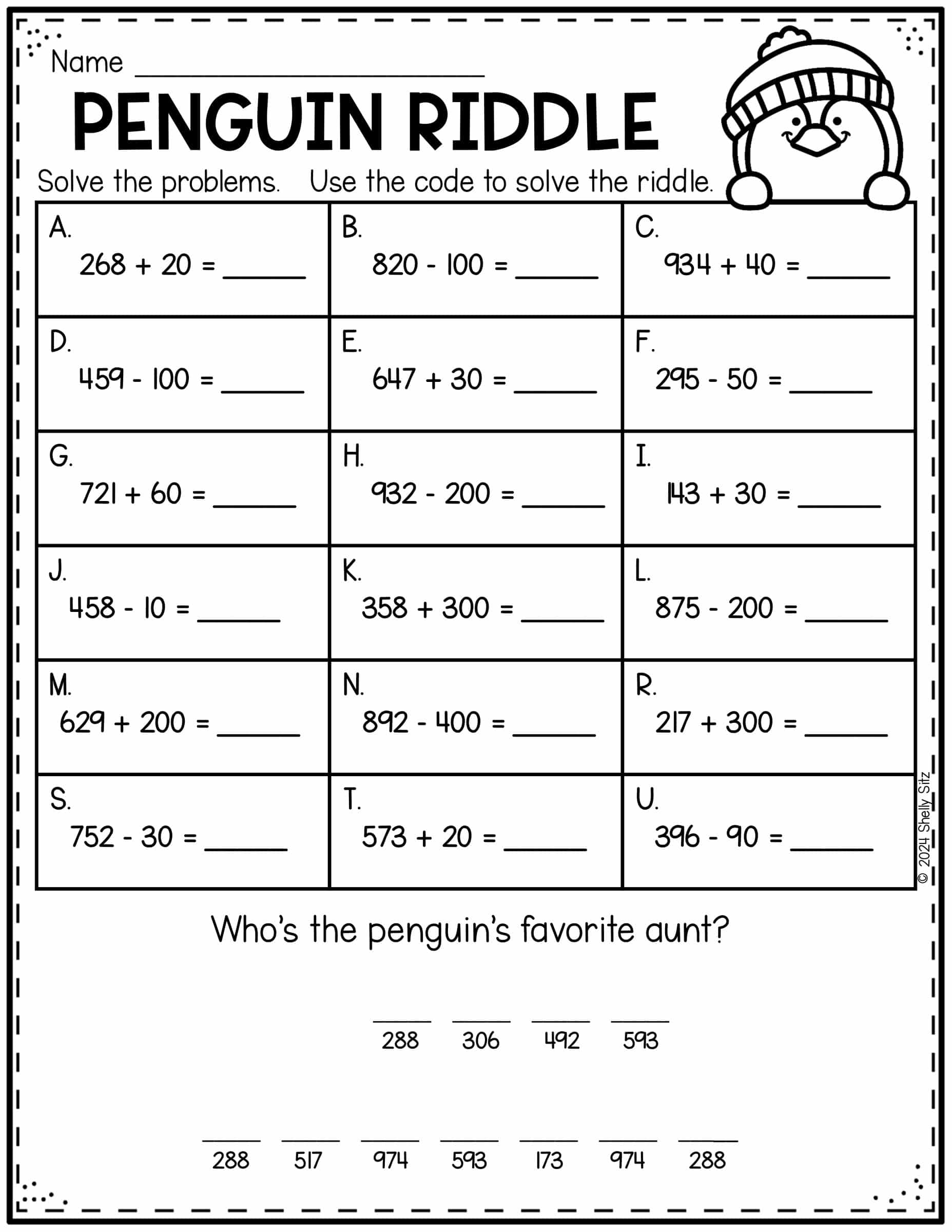 2nd grade math sheets