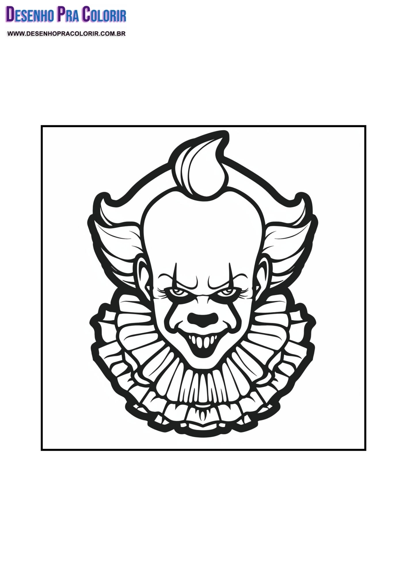 pennywise the clown coloring sheet