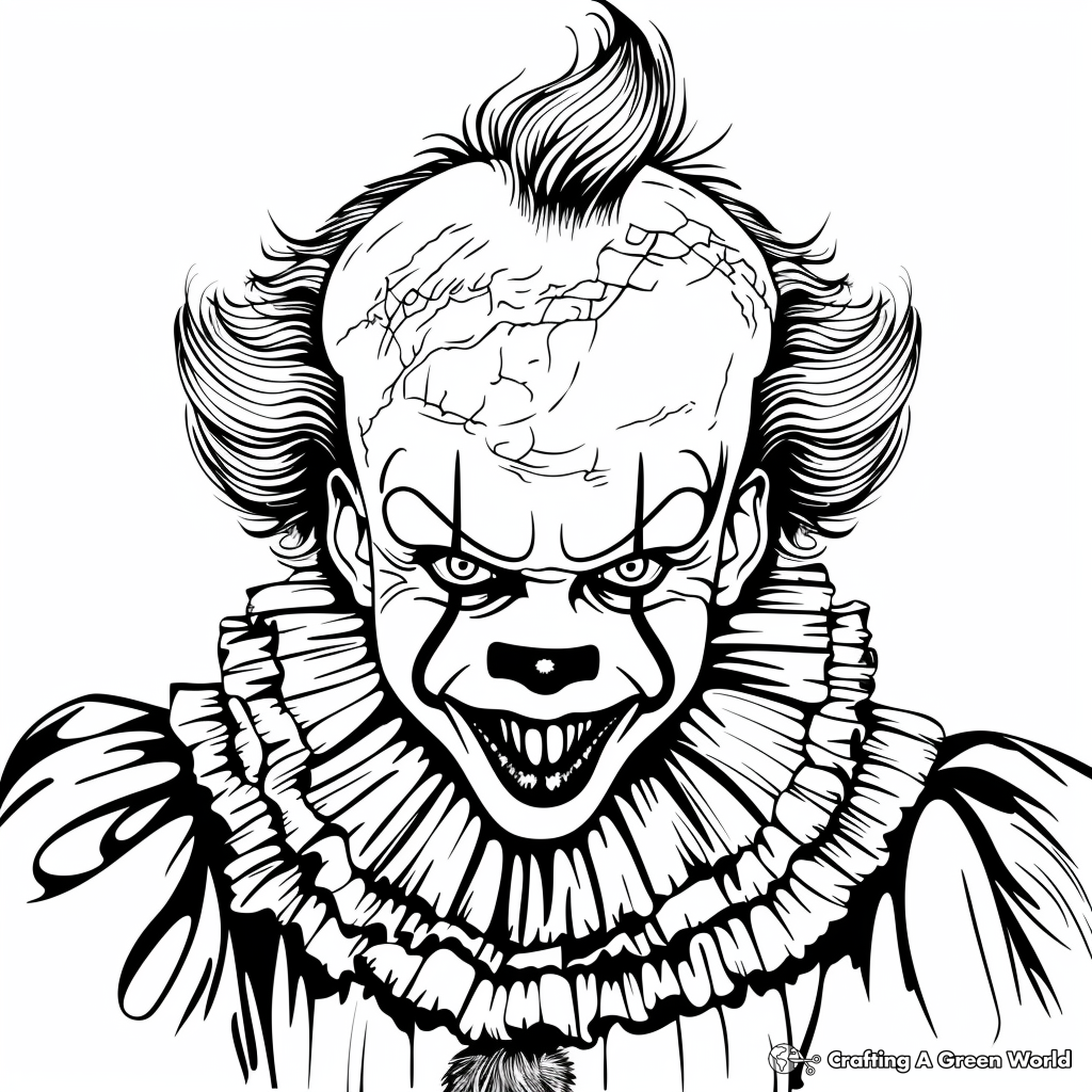 Pennywise Coloring Pages Free U0026 Printable 