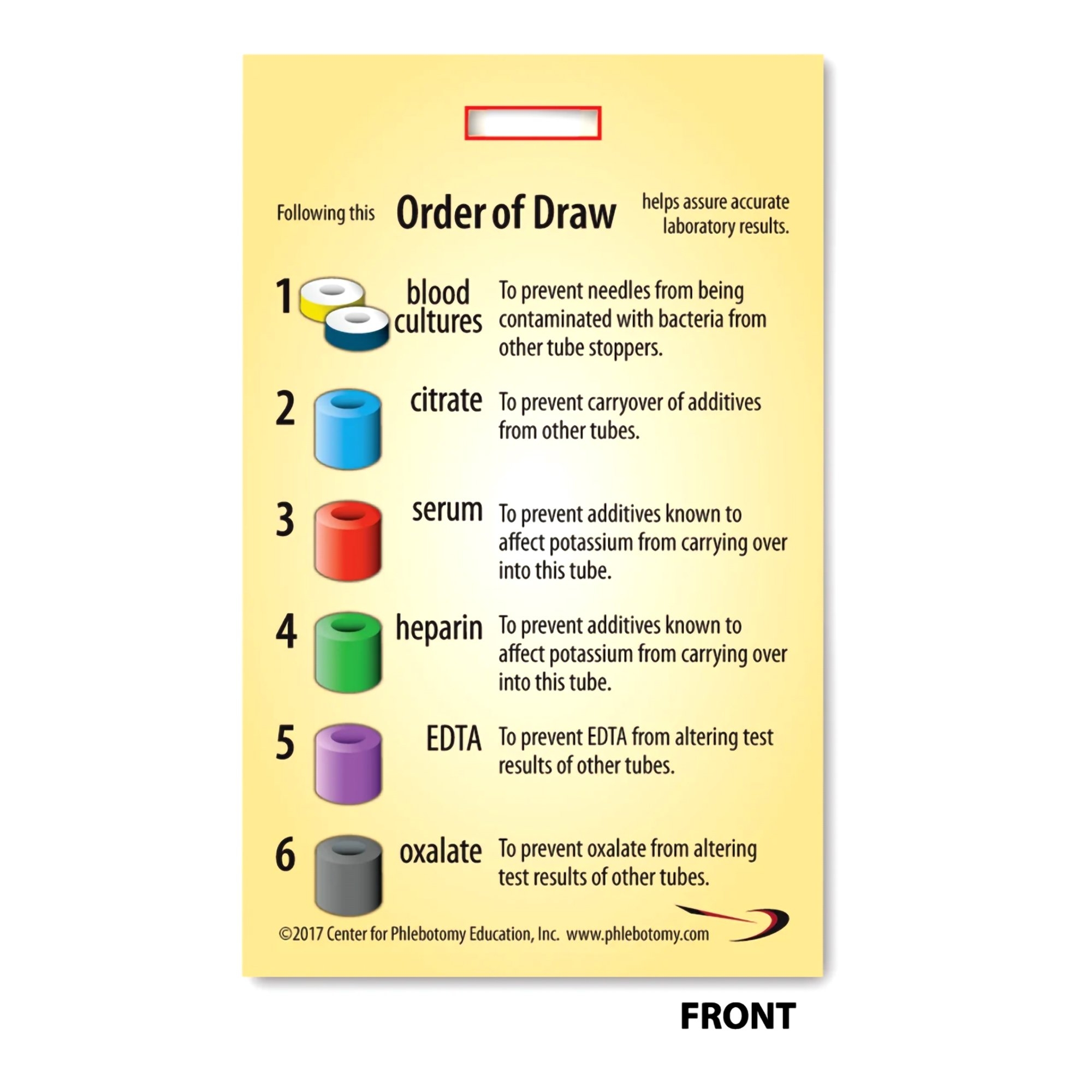 Phlebotomy Order Of Draw McKesson