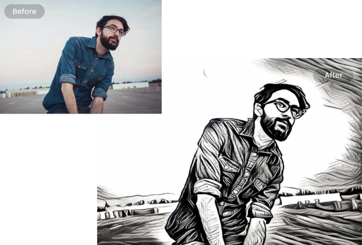 Photo To Sketch Free Image To Sketch Converter Fotor