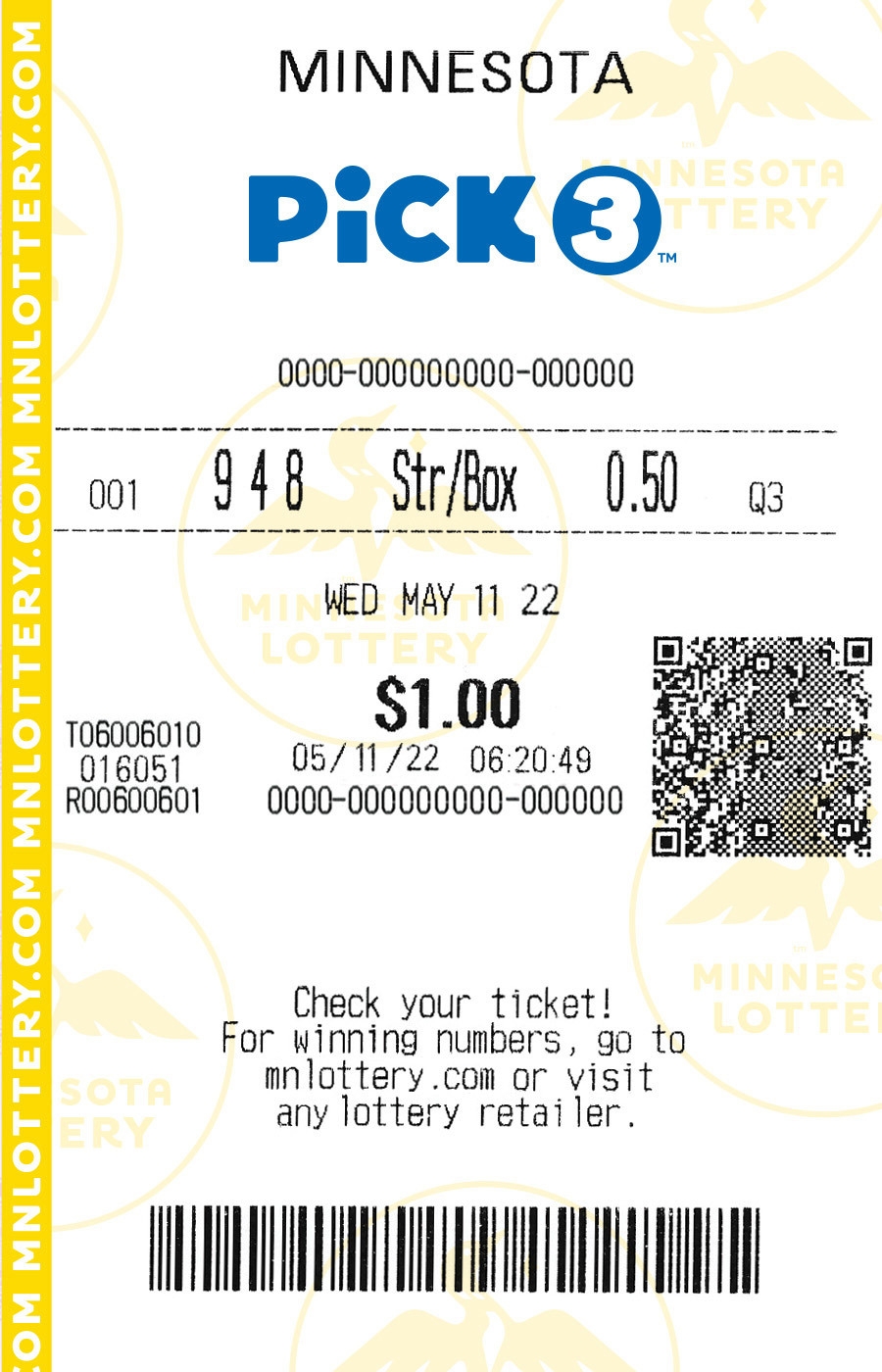 Pick 3 Minnesota Lottery