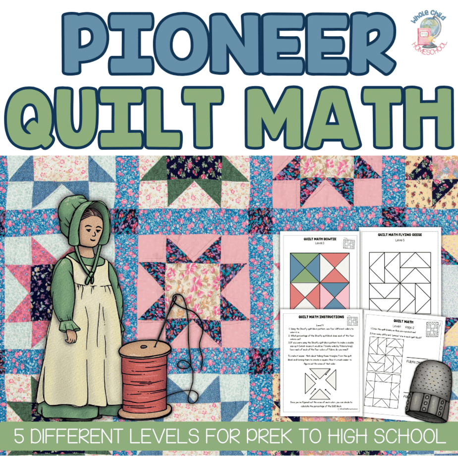 Pioneers Quilt Math Worksheets In 5 Levels 