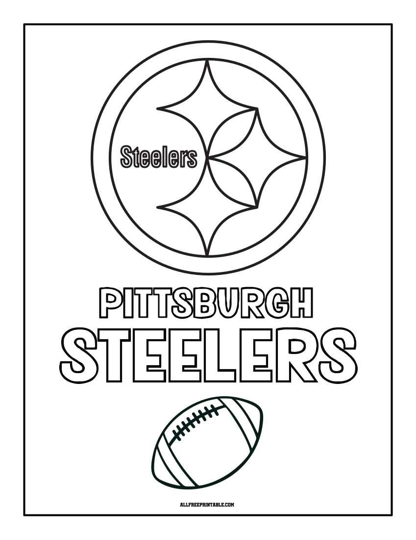 Pittsburgh Steelers Logo Coloring Page Free Printable