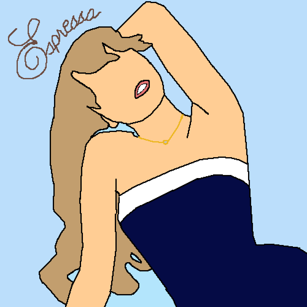 Pixilart Sabrina Carpenter Espresso Drawing Colored By Dapples