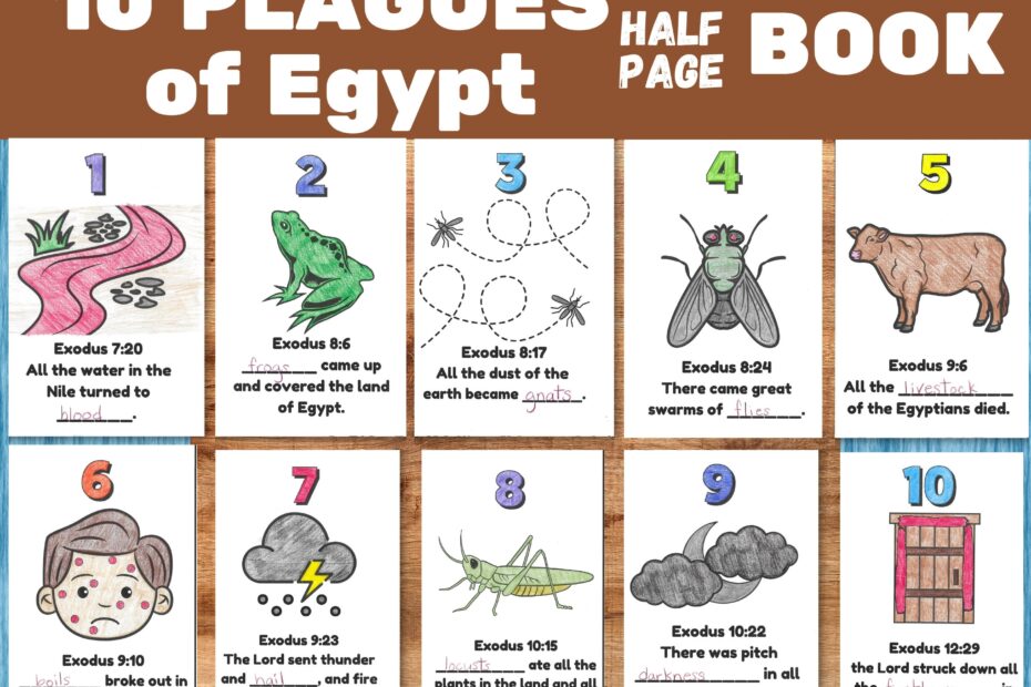 Plagues Of Egypt Printable Craft Sunday School Lesson Activity