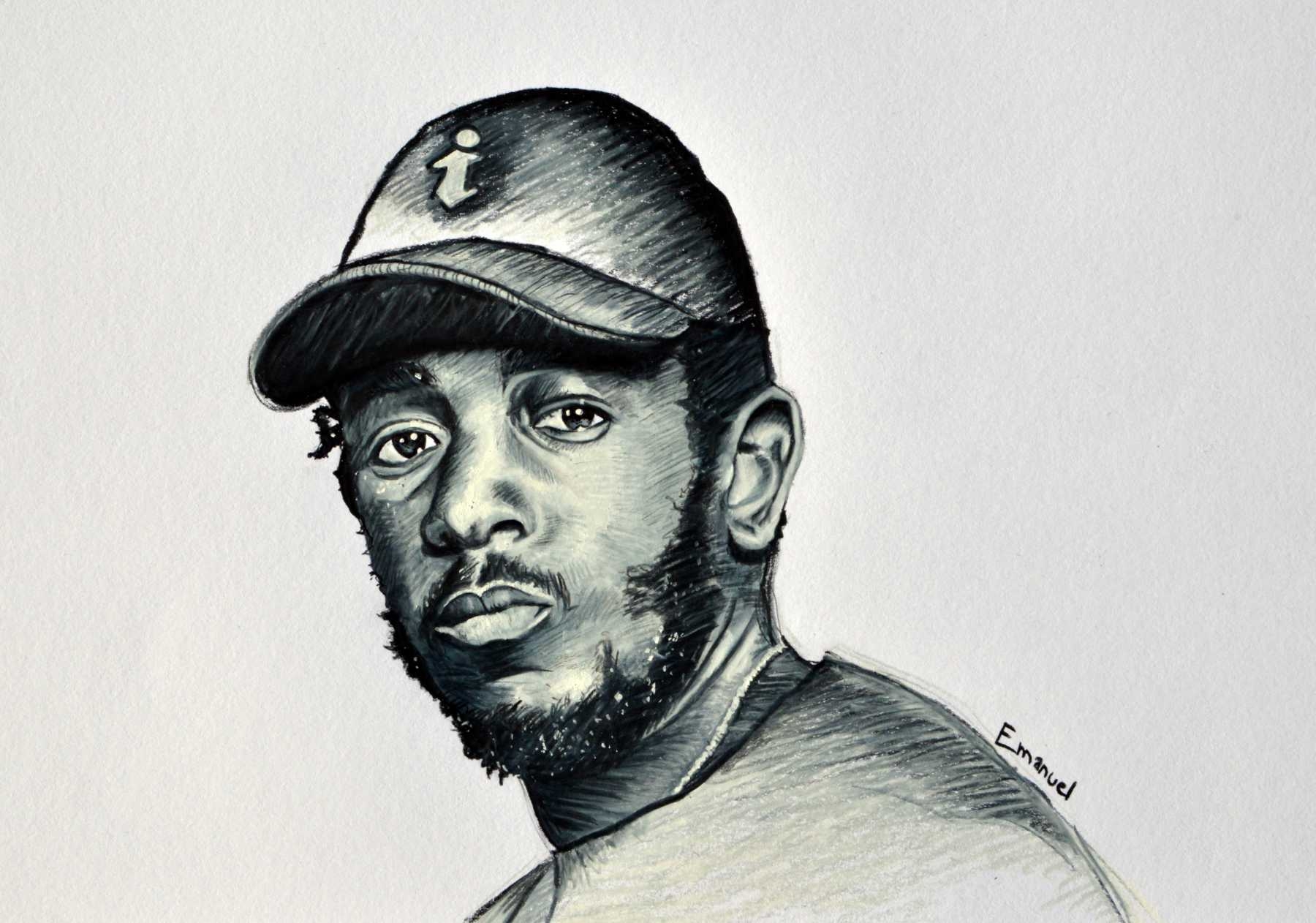 Portfolio Drawing Kendrick Lamar EMANUEL SCHWEIZER