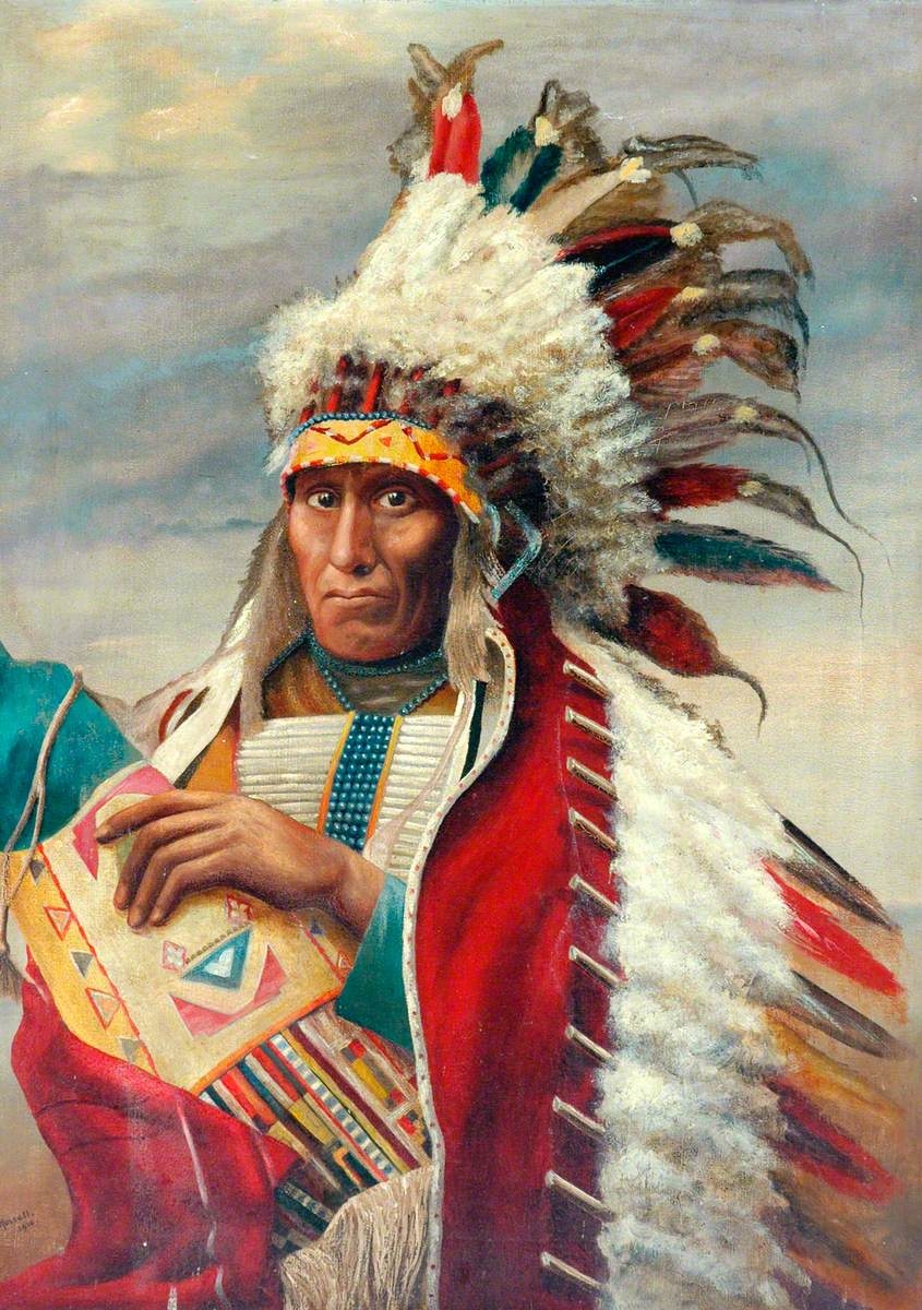 Portrait Of A North American Indian Art UK