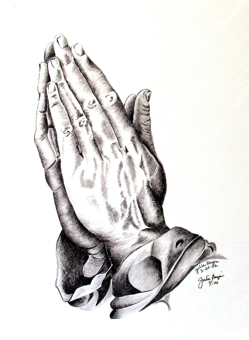 Praying Hands Art Print Artwork Pencil Drawing Prayerfully Praying Hands Sympathy Card Art Card Etsy