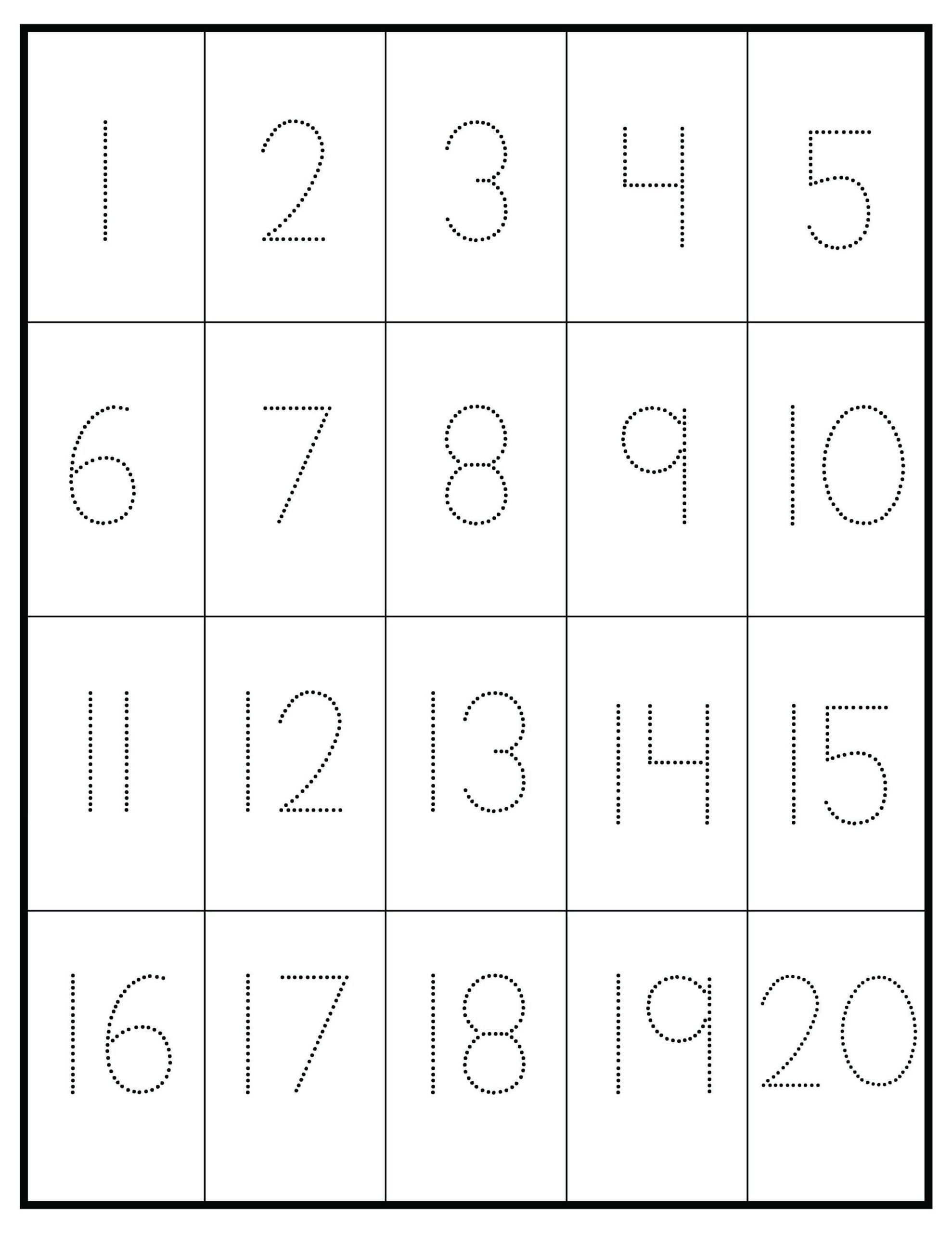 Premium Vector Number Tracing Worksheets For Preschool 