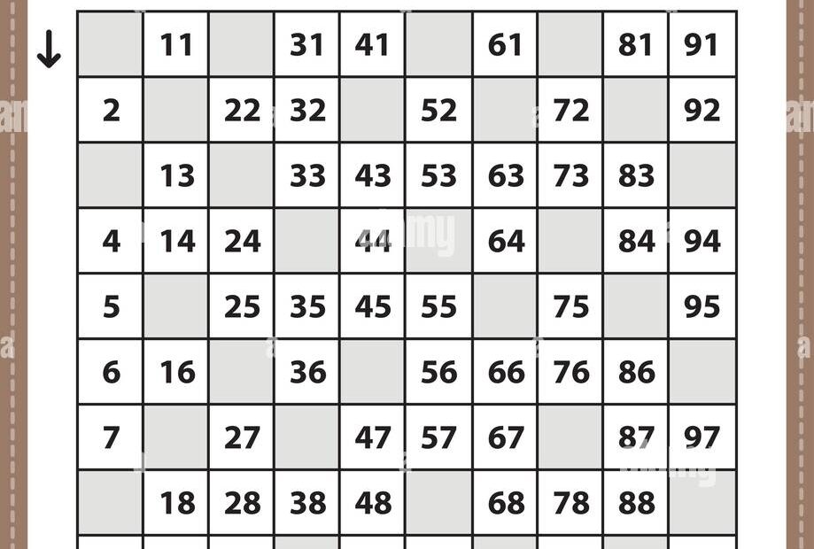 Preschool Math Worksheets Missing Numbers 1 To 100 Printable