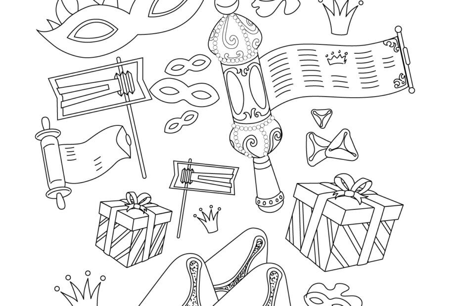 Prinatable Purim Coloring Pages