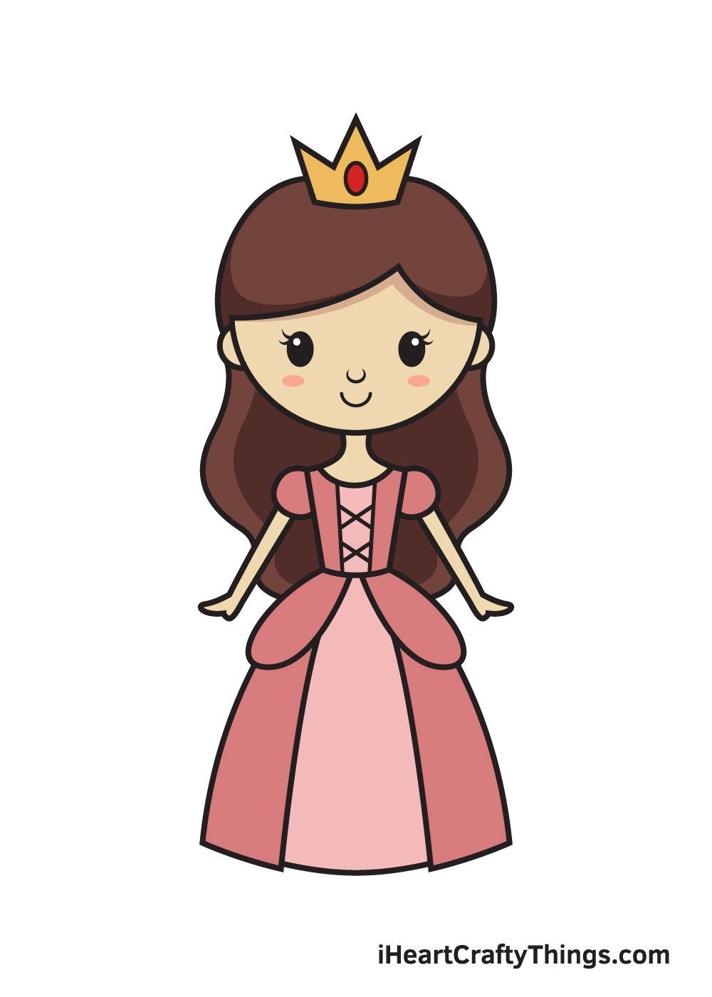 Princess Drawing How To Draw A Princess Step By Step