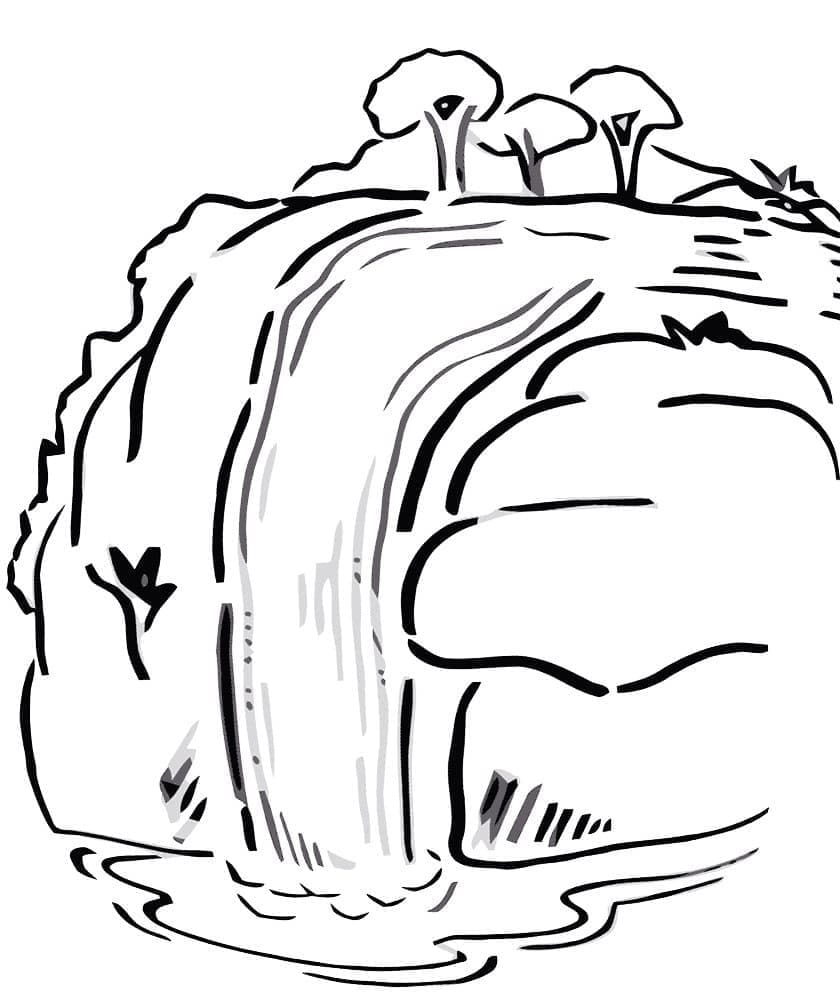 Print Waterfall Coloring Page Download Print Or Color Online For Free