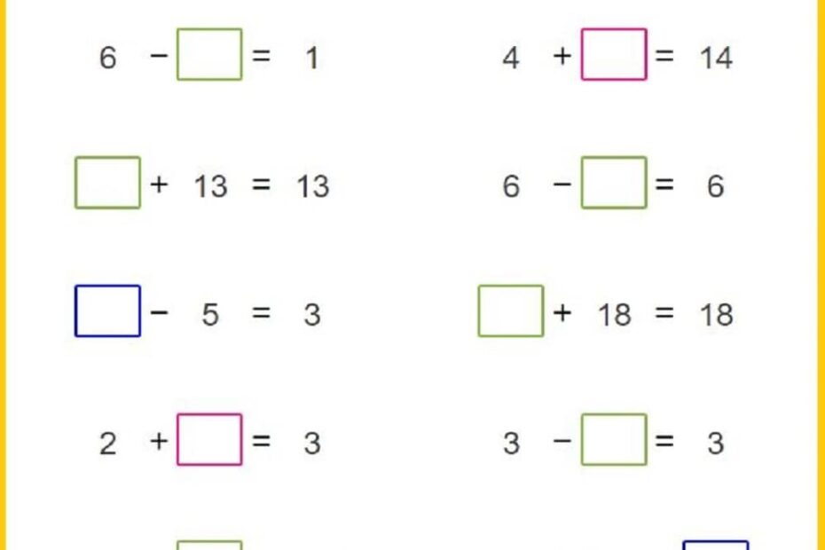 Printable 1st Grade Math Worksheets PDF Free Download