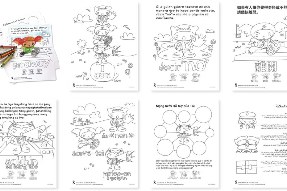 Printable Coloring Pages Partners In Prevention