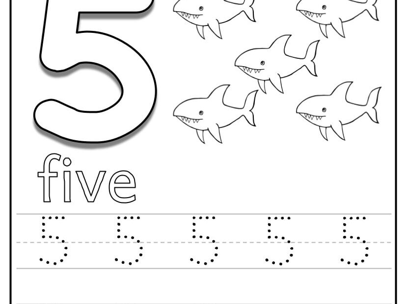 Printable Numbers 1 10 Tracing Worksheets For Preschool