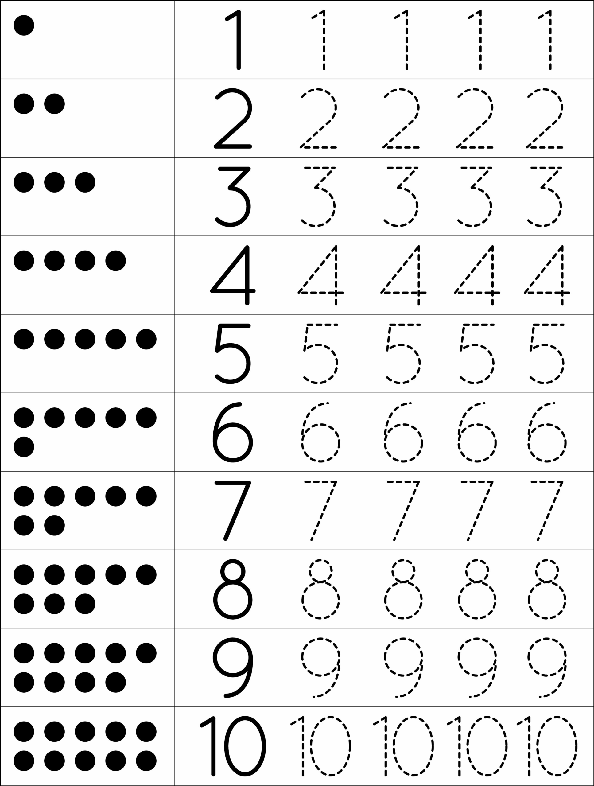 Printable Numbers 1 50 Tracing Worksheets For Preschool Etsy Worksheets Library
