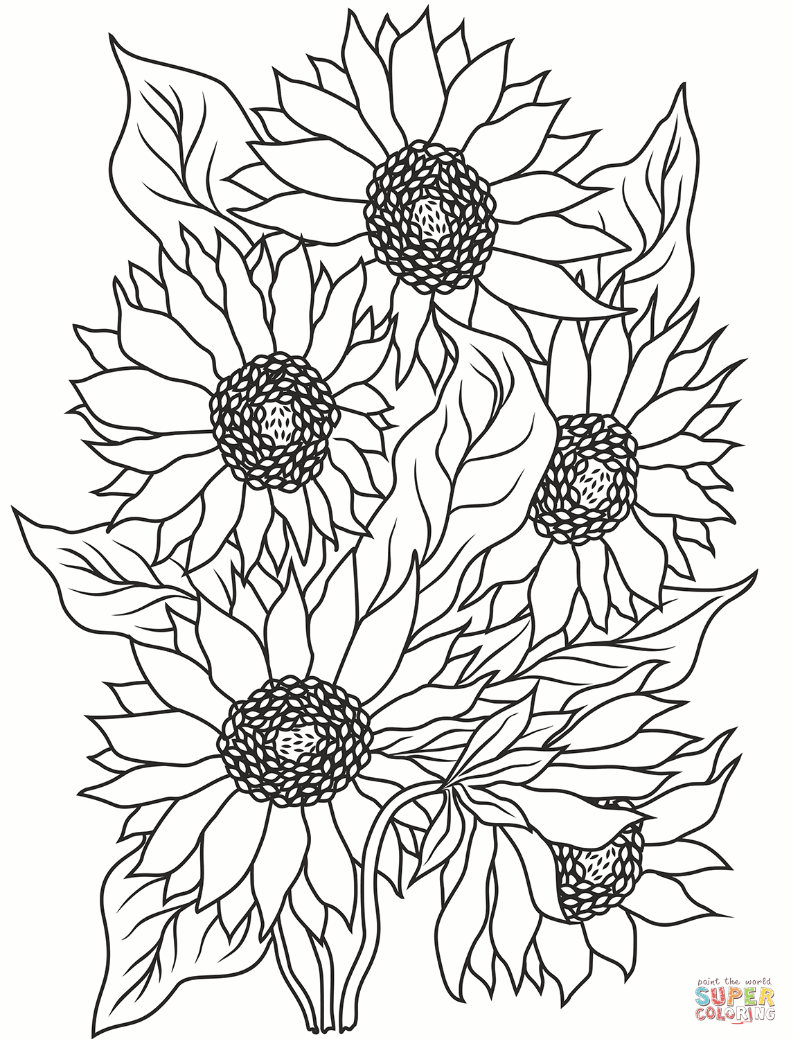 Printable Pictures Of Sunflowers Printable Party Favors
