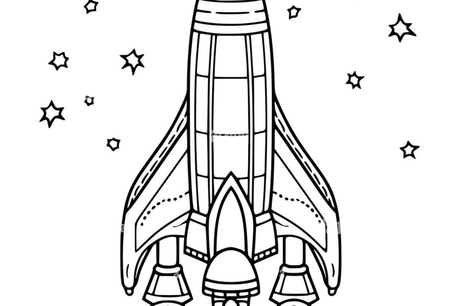 Printable Rocket Coloring Pages Hi res Stock Photography And