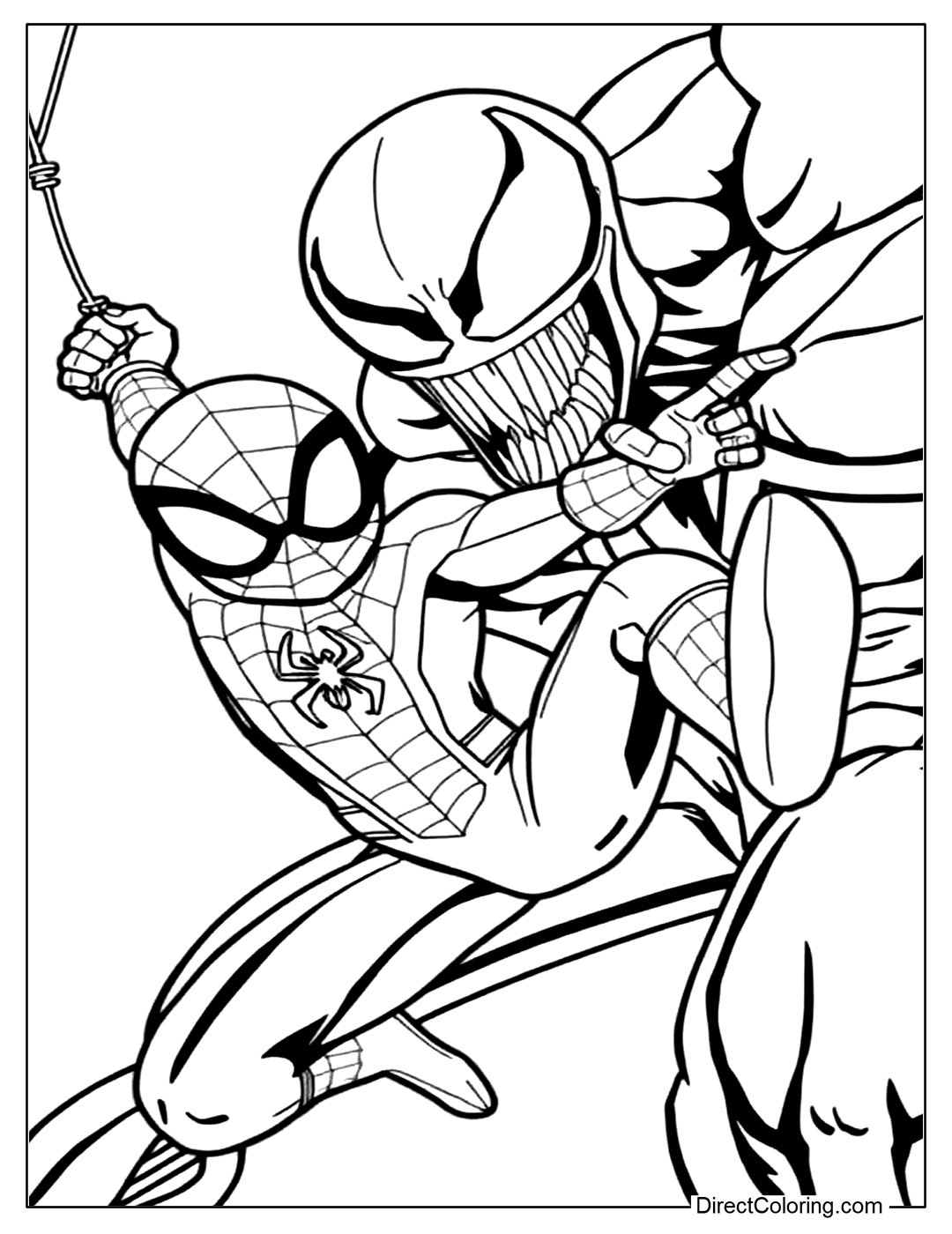 printable spider man coloring pages