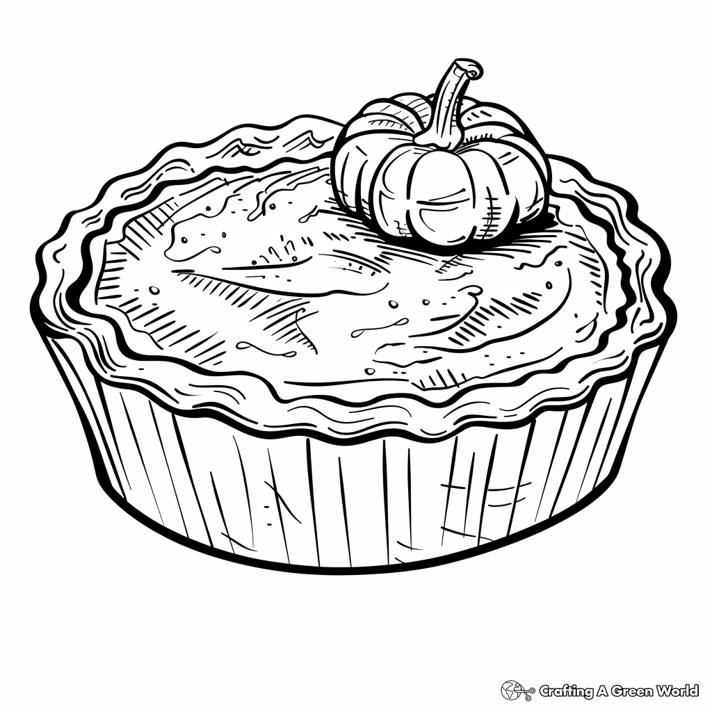pumpkin pie coloring pages printable