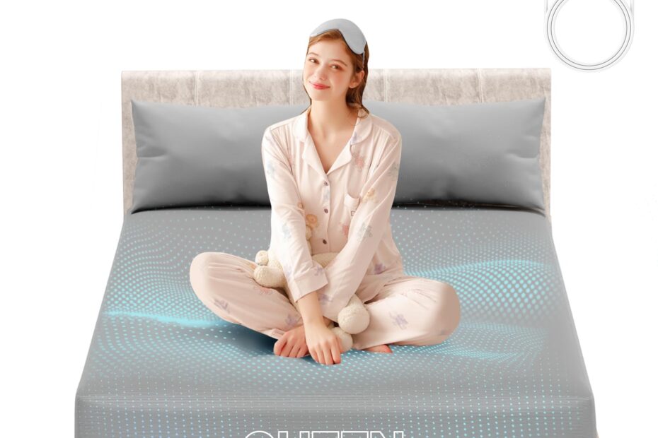 QIICMER Grounding Sheets Grounding Sheets Queen For Better Help Sleep Grounding Sheet With Grounding Cord Soft Grounding Fitted Sheets Earthing