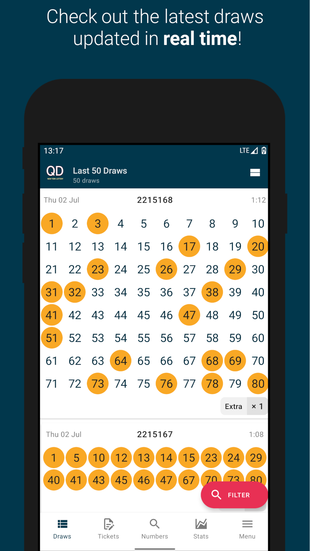 Quick Draw New York Lottery Live Results Tickets App On Amazon 