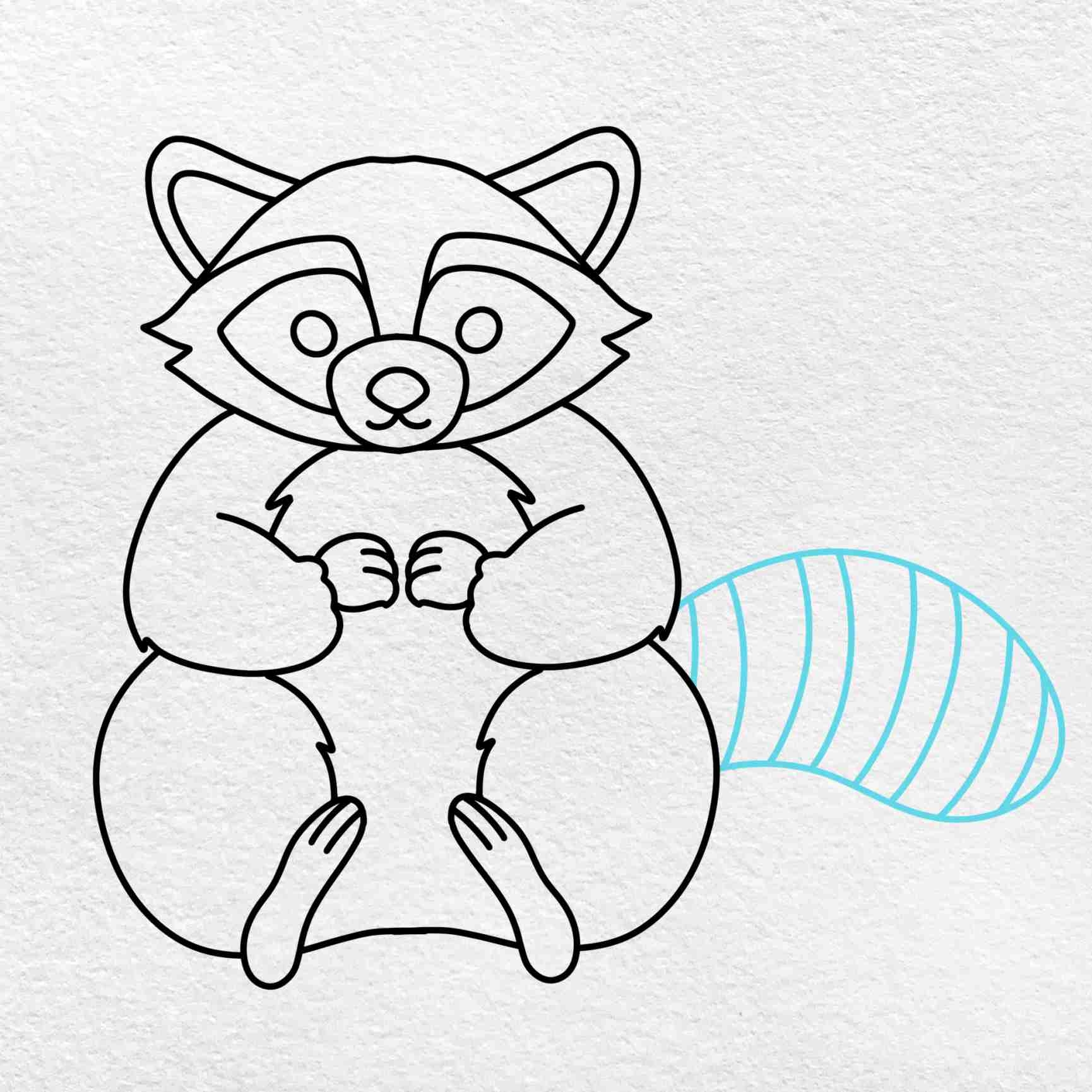 Raccoon Drawing HelloArtsy