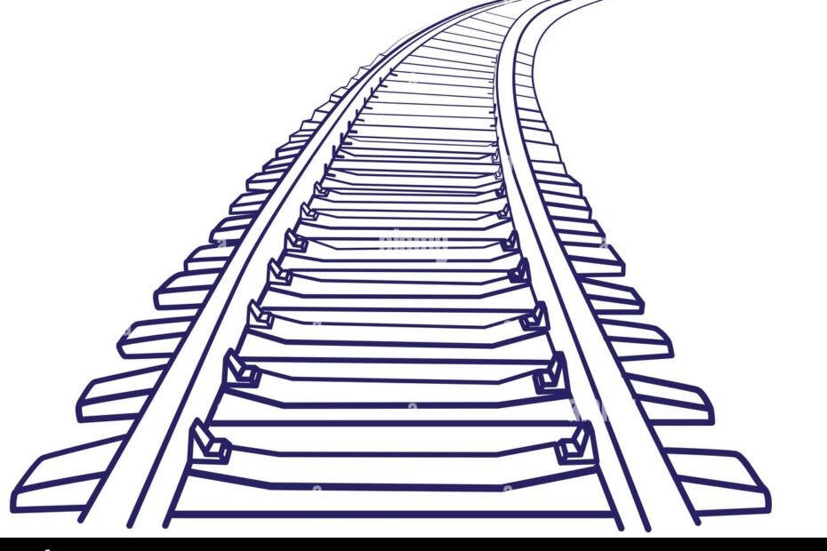 Railroad Track Line Drawing Cut Out Stock Images U0026 Pictures Alamy