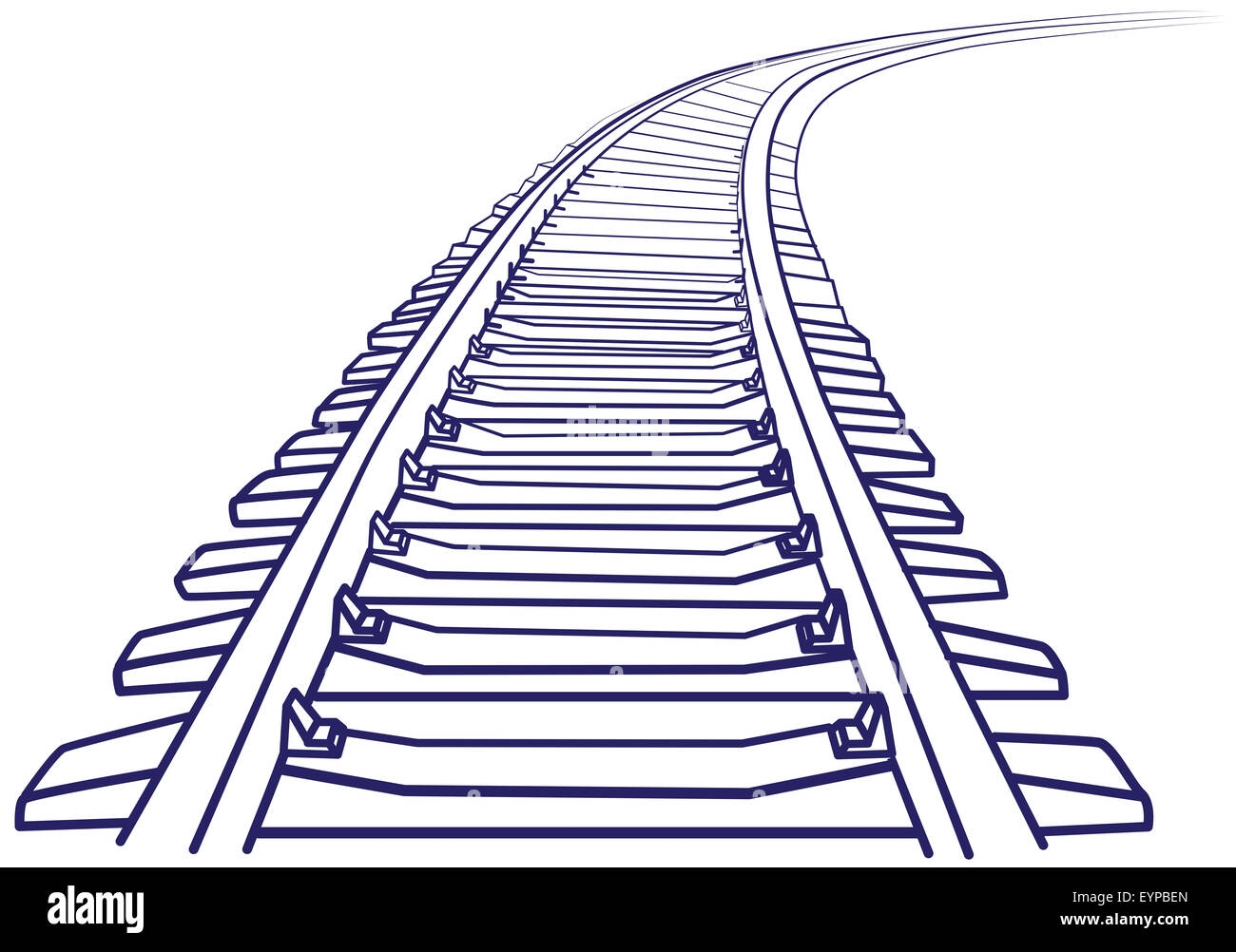 Railroad Track Line Drawing Cut Out Stock Images U0026 Pictures Alamy