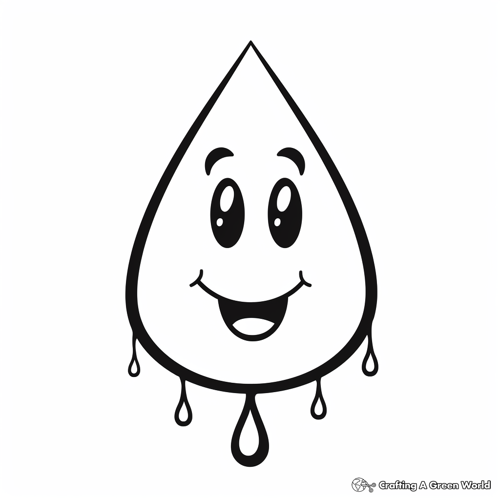 Raindrop Coloring Pages Free U0026 Printable 