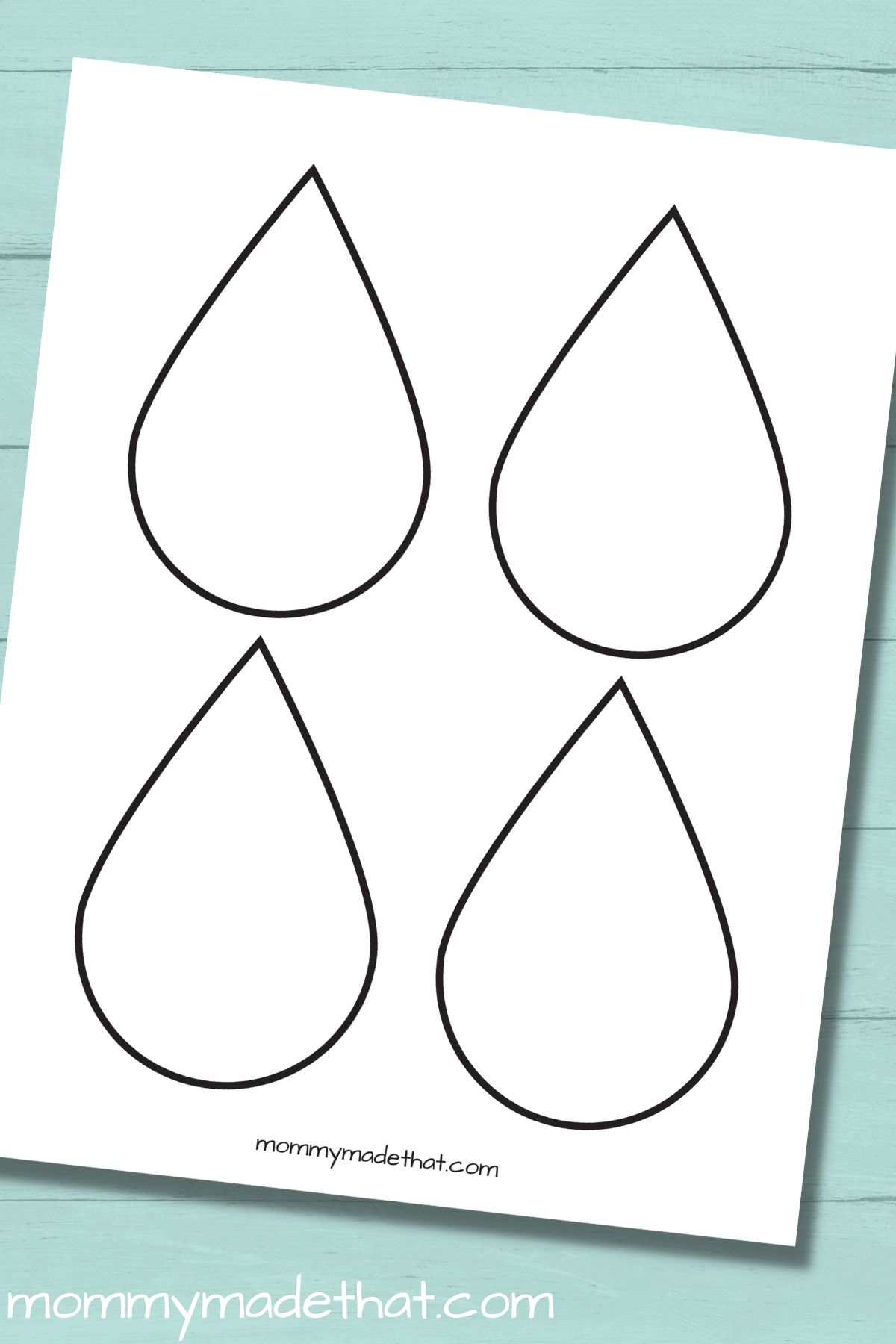 printable raindrop coloring pages