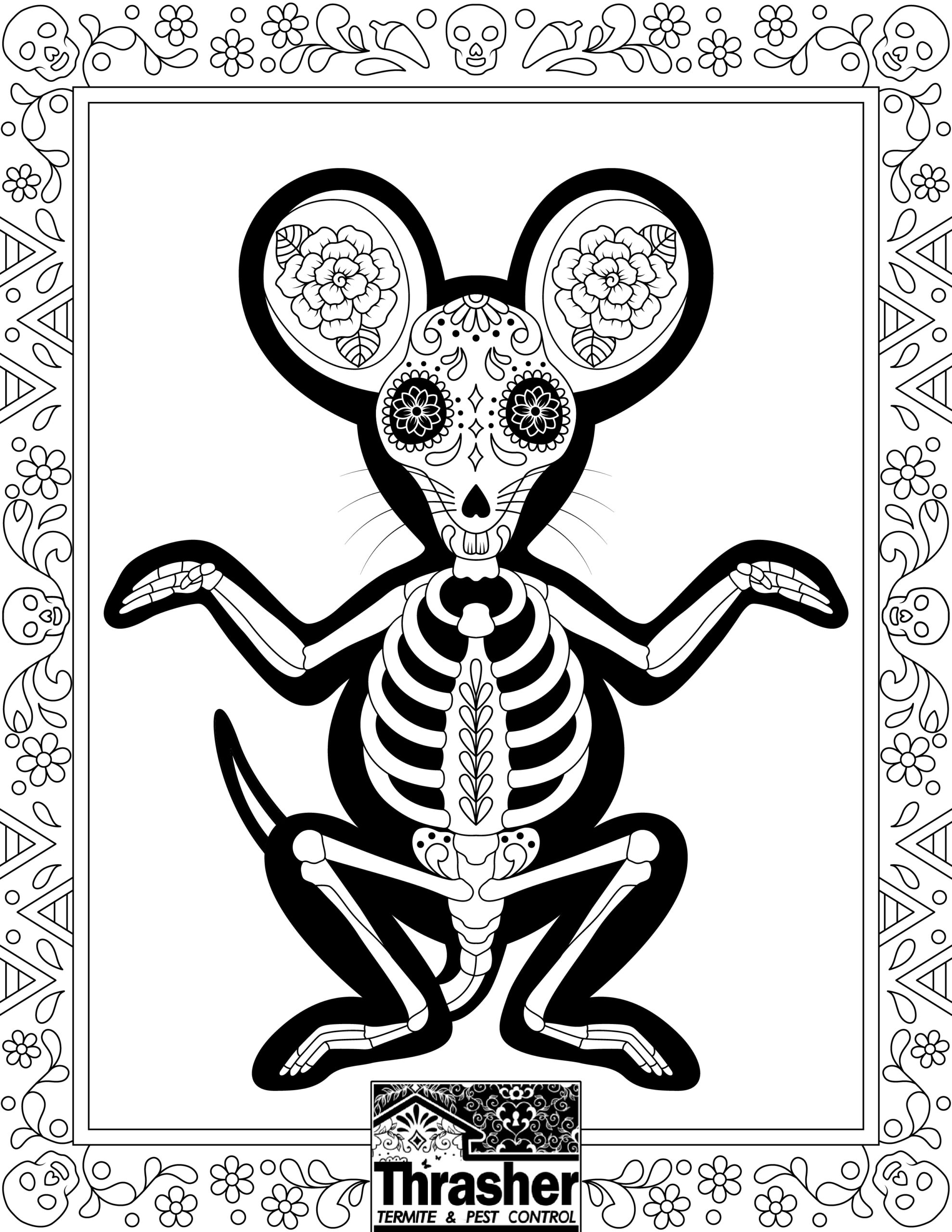 rat coloring sheet